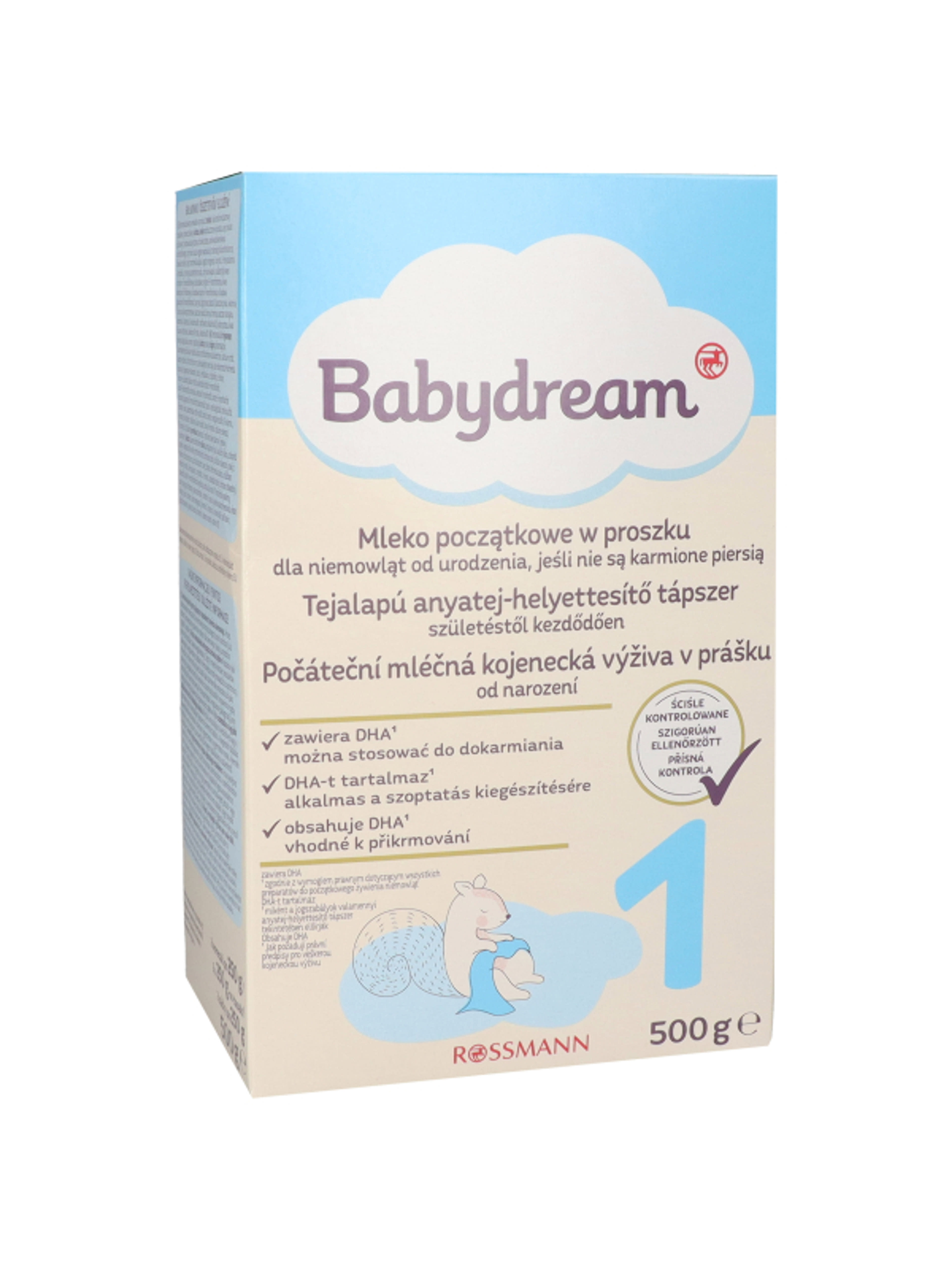 Babydream 1-es Tejalapú Anyatej-Helyettesíthető Tápszer Születéstől Kezdődően - 500 g-3