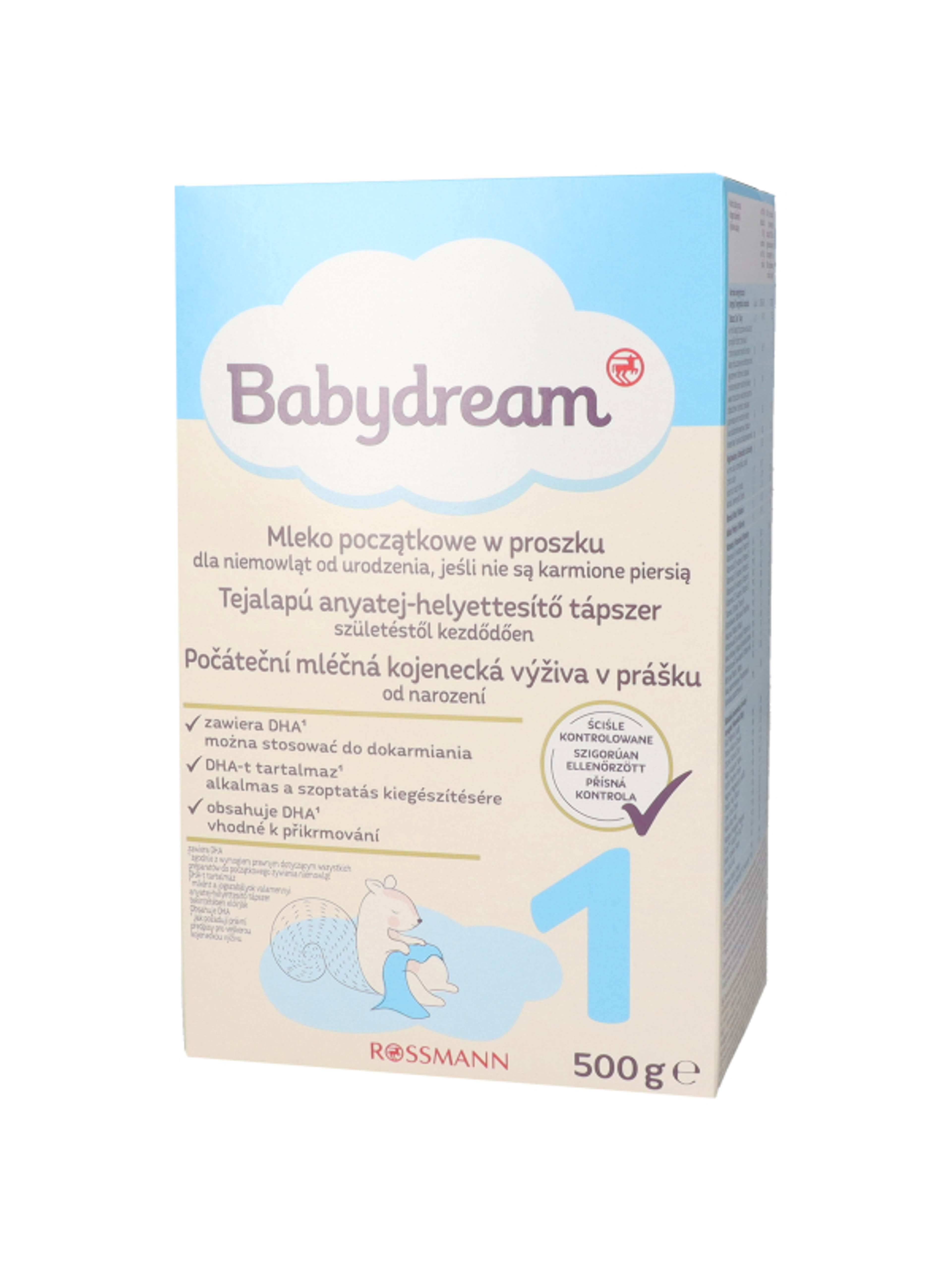Babydream 1-es Tejalapú Anyatej-Helyettesíthető Tápszer Születéstől Kezdődően - 500 g-7