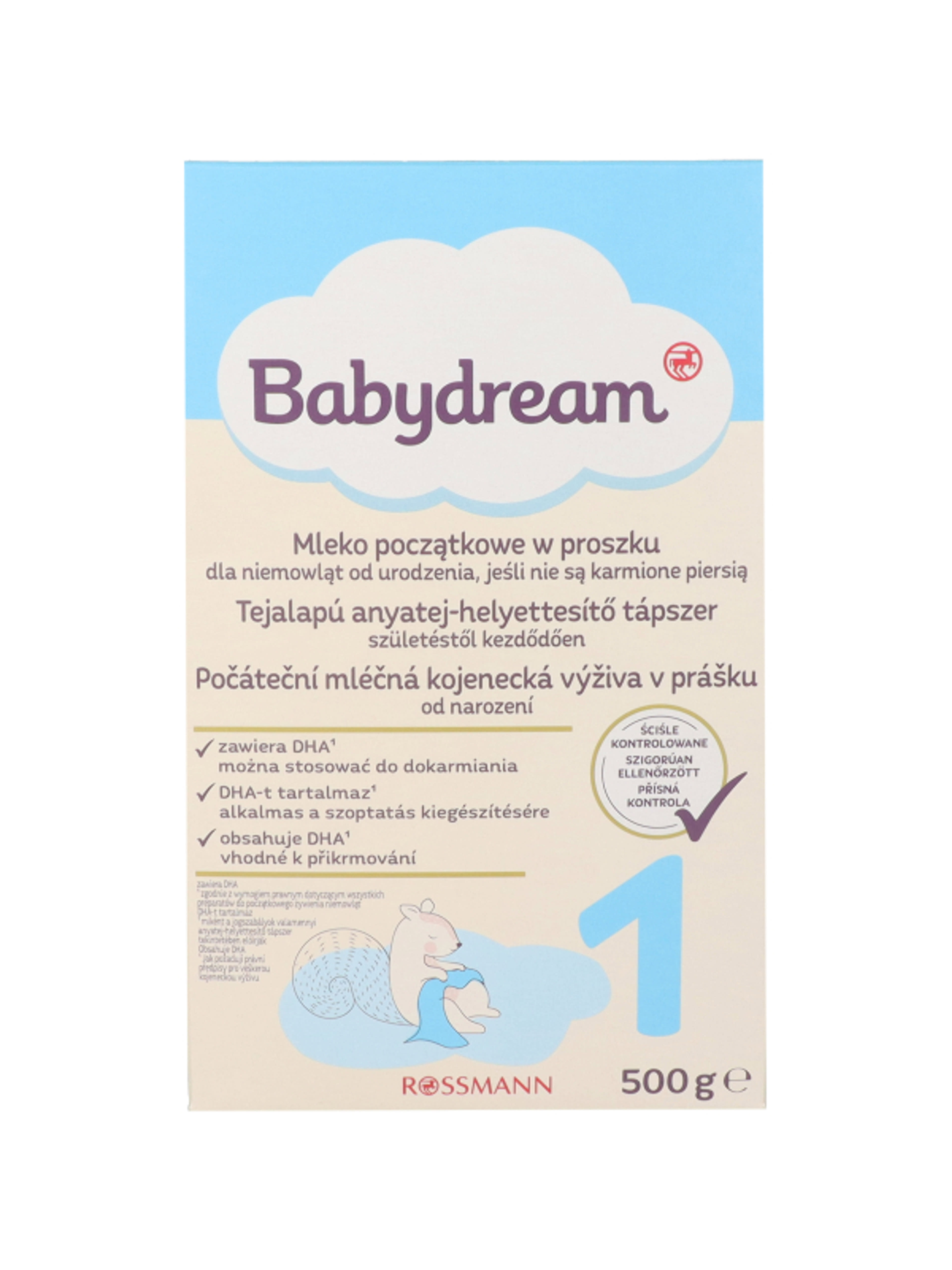 Babydream 1-es Tejalapú Anyatej-Helyettesíthető Tápszer Születéstől Kezdődően - 500 g-2