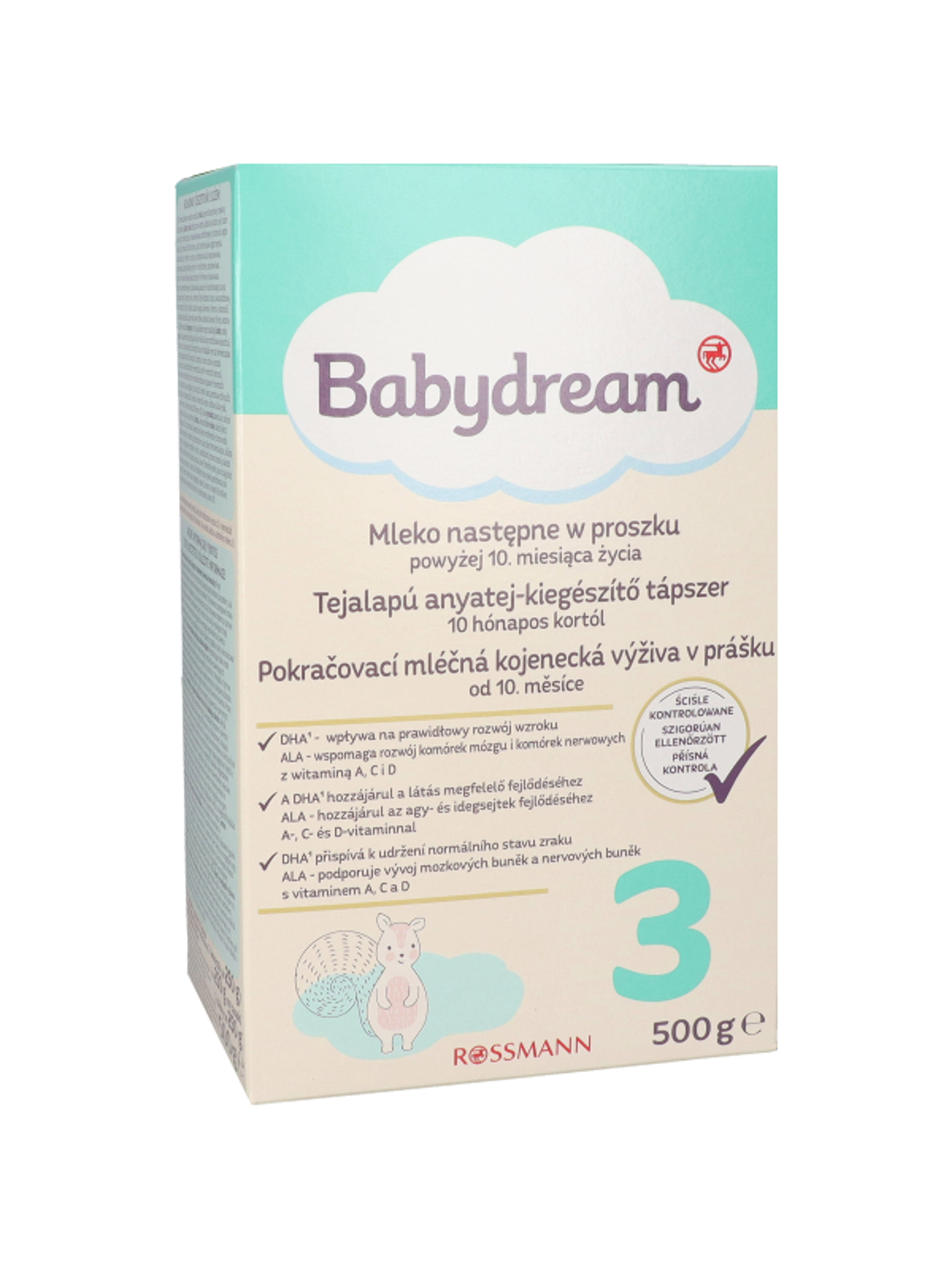 Babydream 3-es Tejalapú Anyatej Kiegészítő Tápszer 10 Hónapos Kortól - 500 g-3