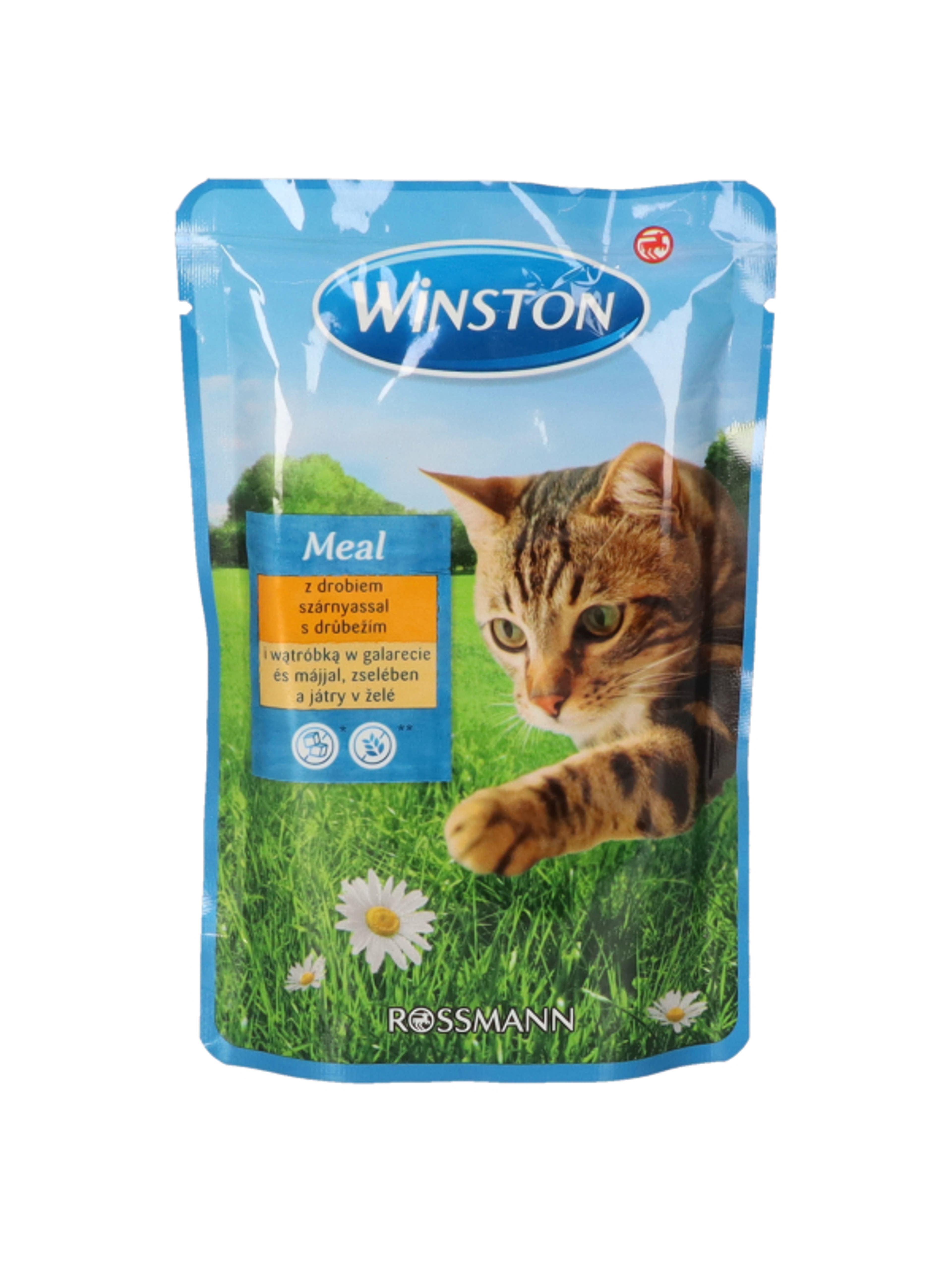 Winston alutasak macskáknak, szárnyashússal és májjal - 100 g