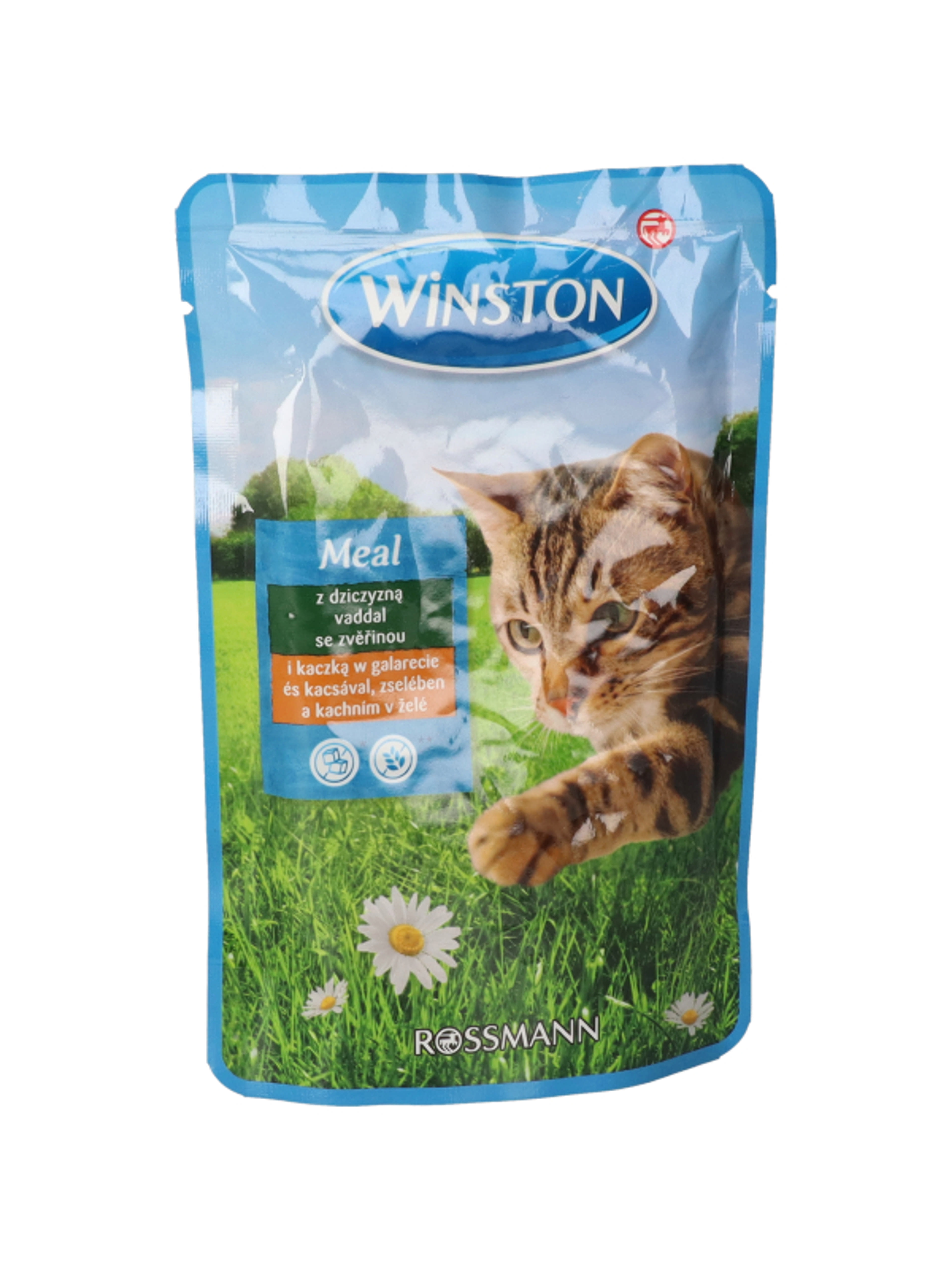 Winston alutasak macskáknak, vad és kacsahúsból - 100 g-2