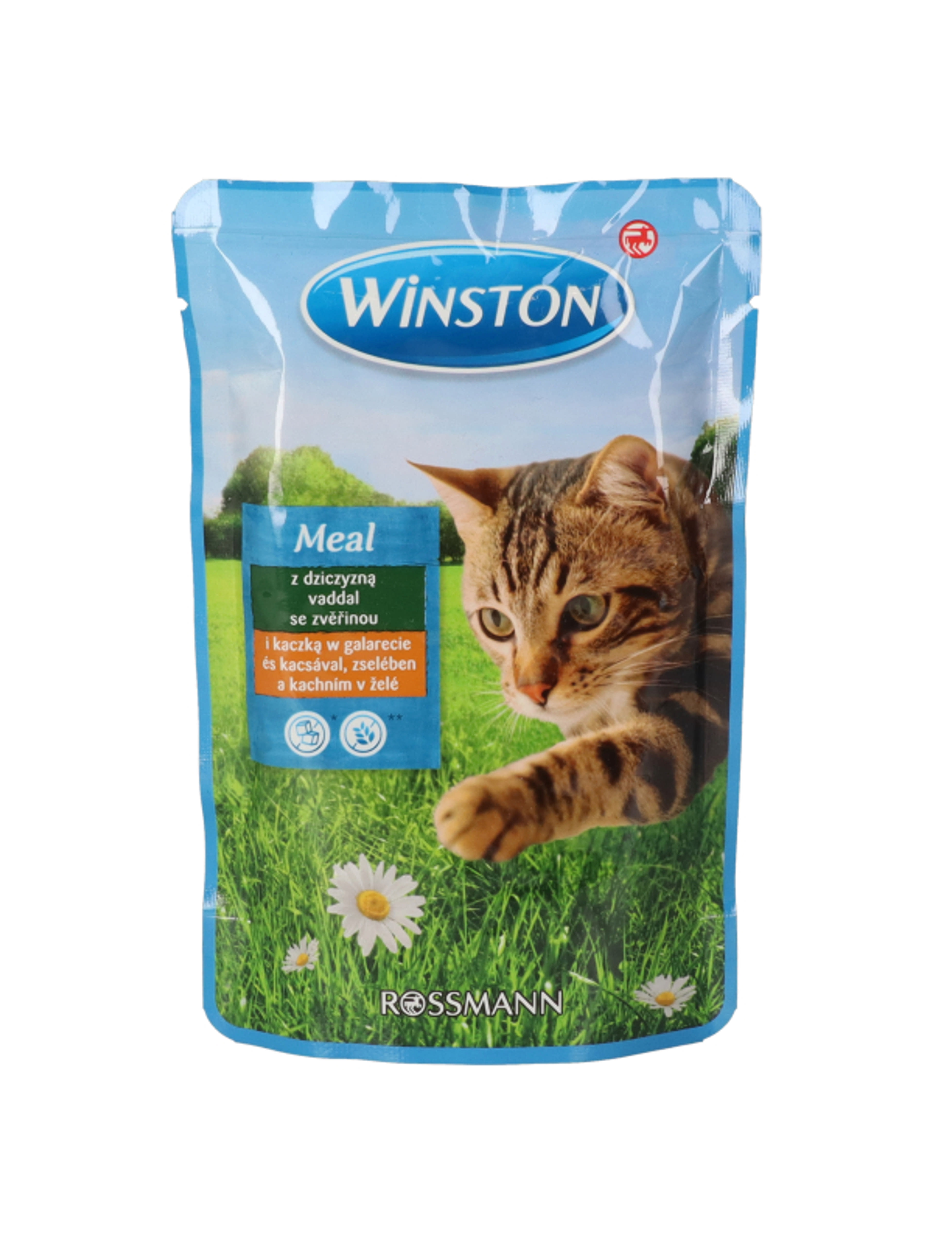 Winston alutasak macskáknak, vad és kacsahúsból - 100 g-1