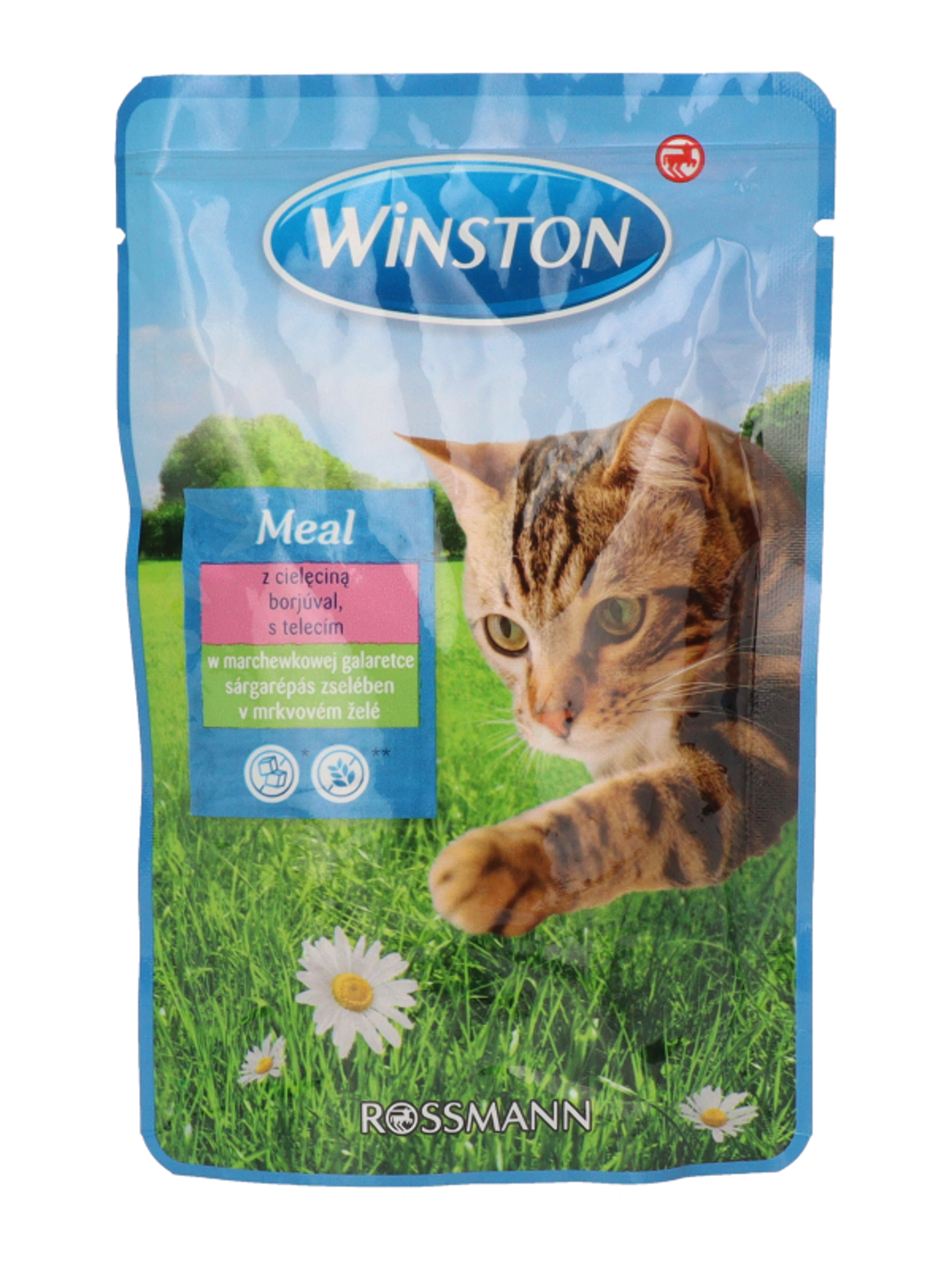 Winston alutasak macskáknak, borjúhússal és répával - 100 g-3