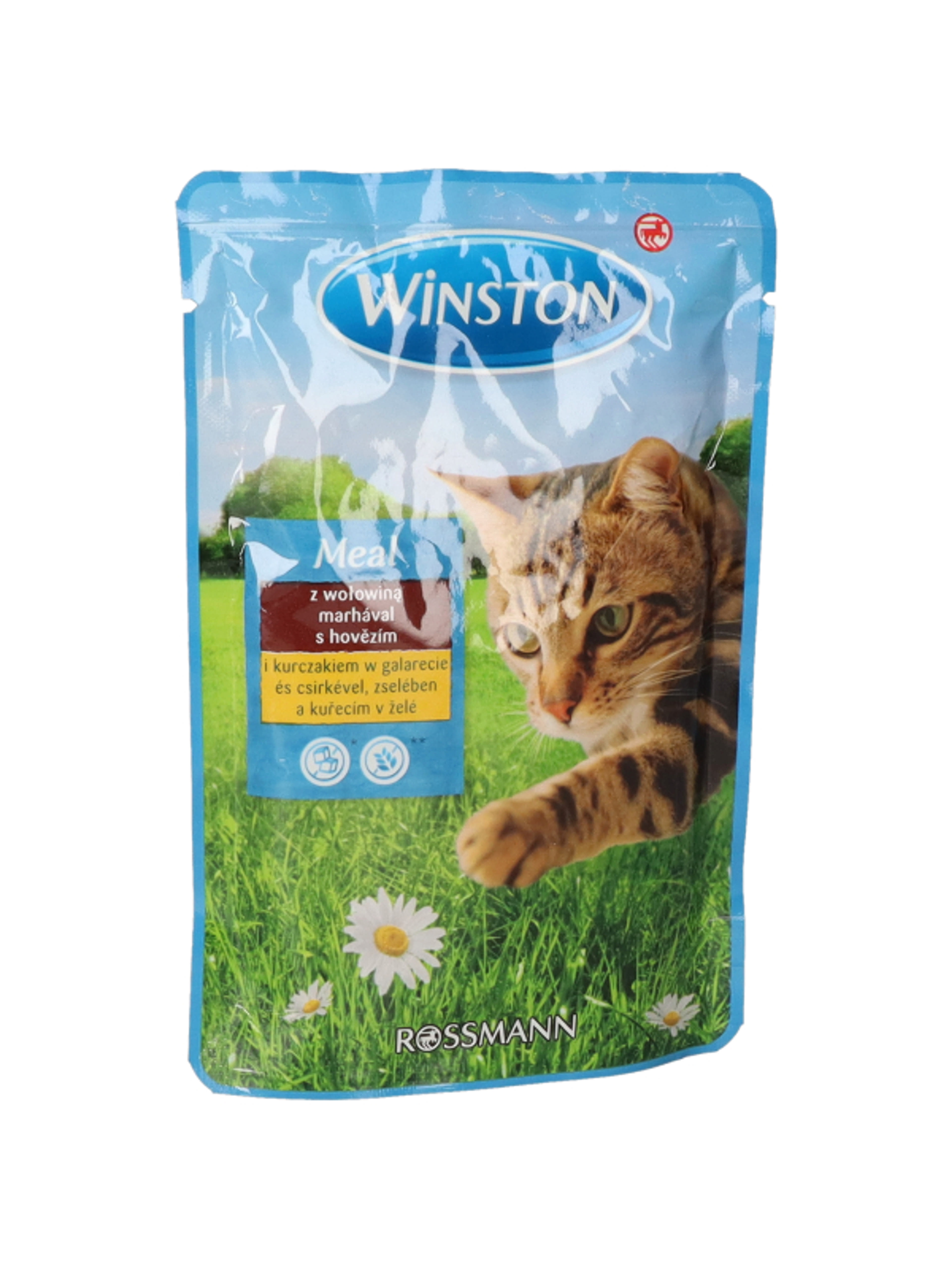 Winston marha,csirke zselében alutasak macskáknak - 100 g-2