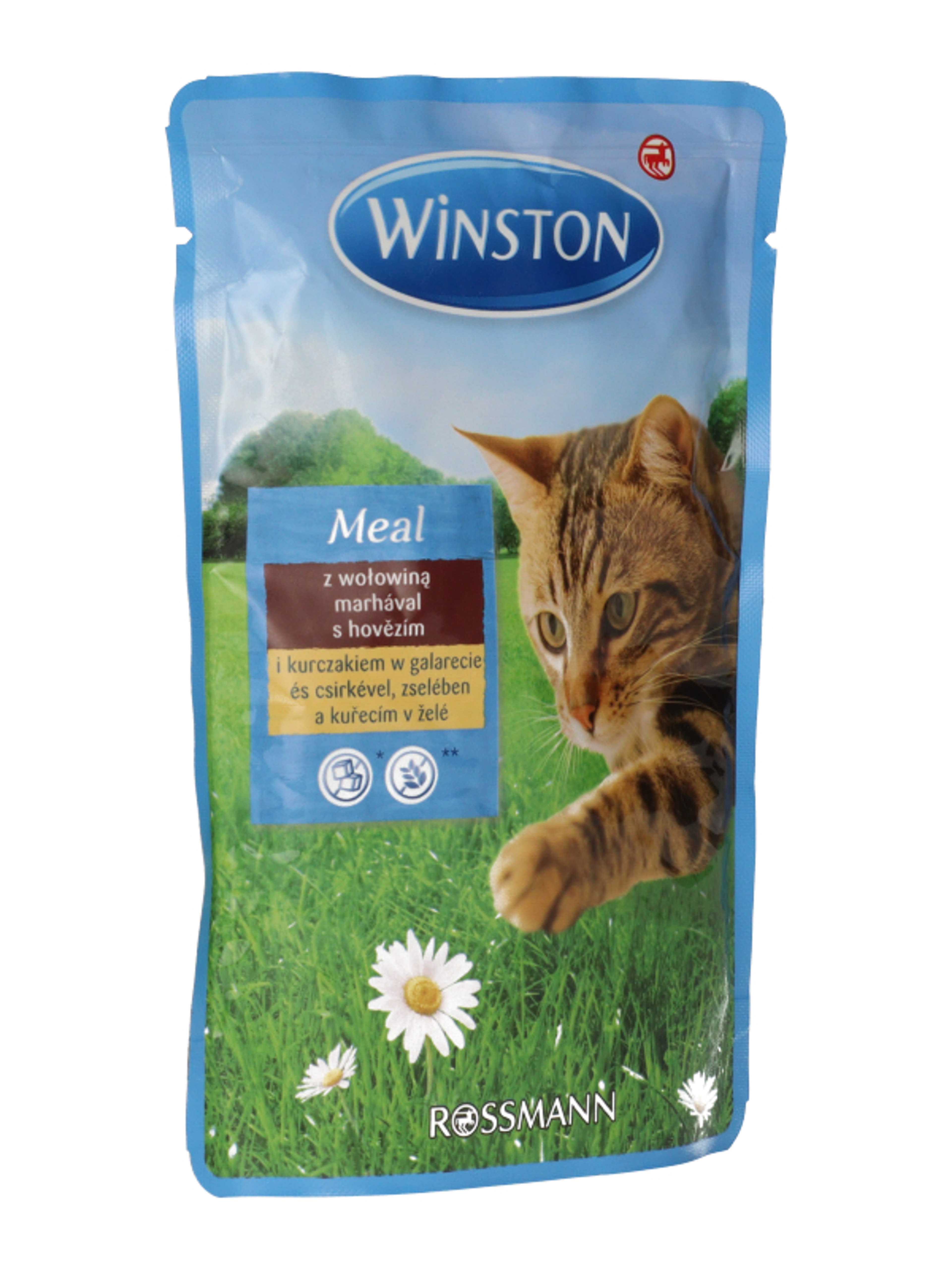 Winston marha,csirke zselében alutasak macskáknak - 100 g-5