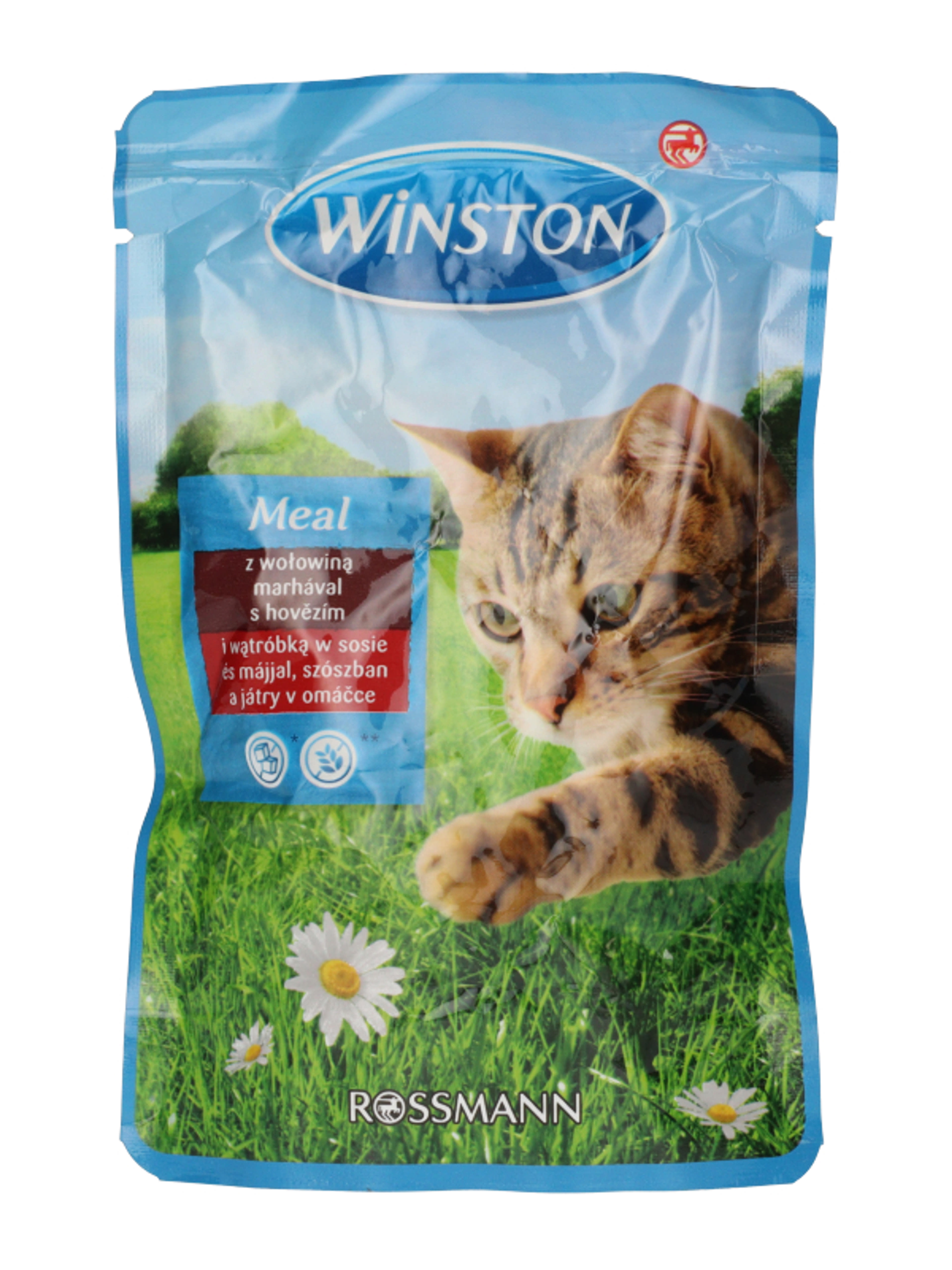 Winston marha, máj szószos alutasak macskáknak - 100 g-2