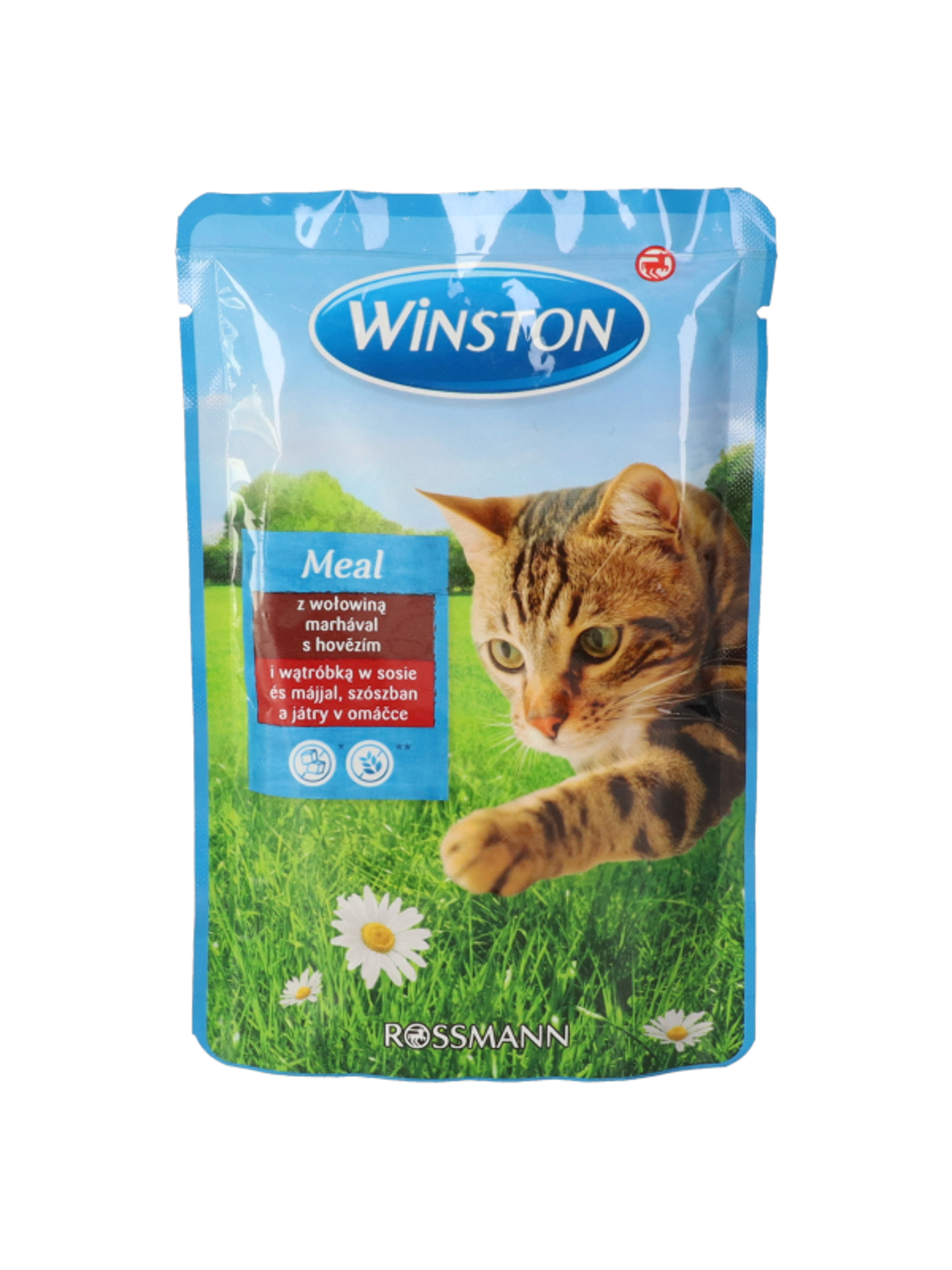 Winston marha, máj szószos alutasak macskáknak - 100 g