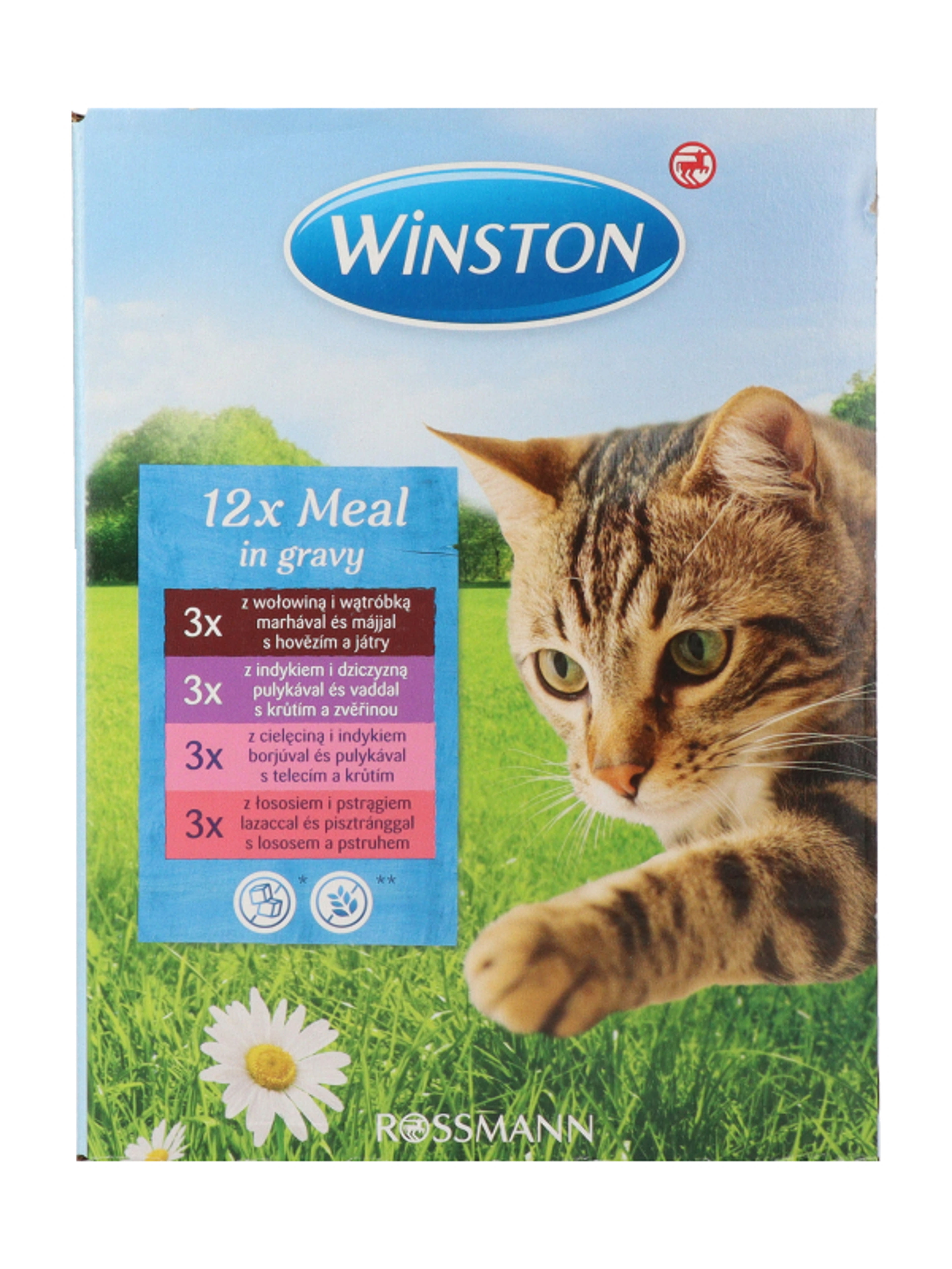 Winston Fenséges Menü alutasak macskáknak, multipack (12x100 g) - 1200 g-4