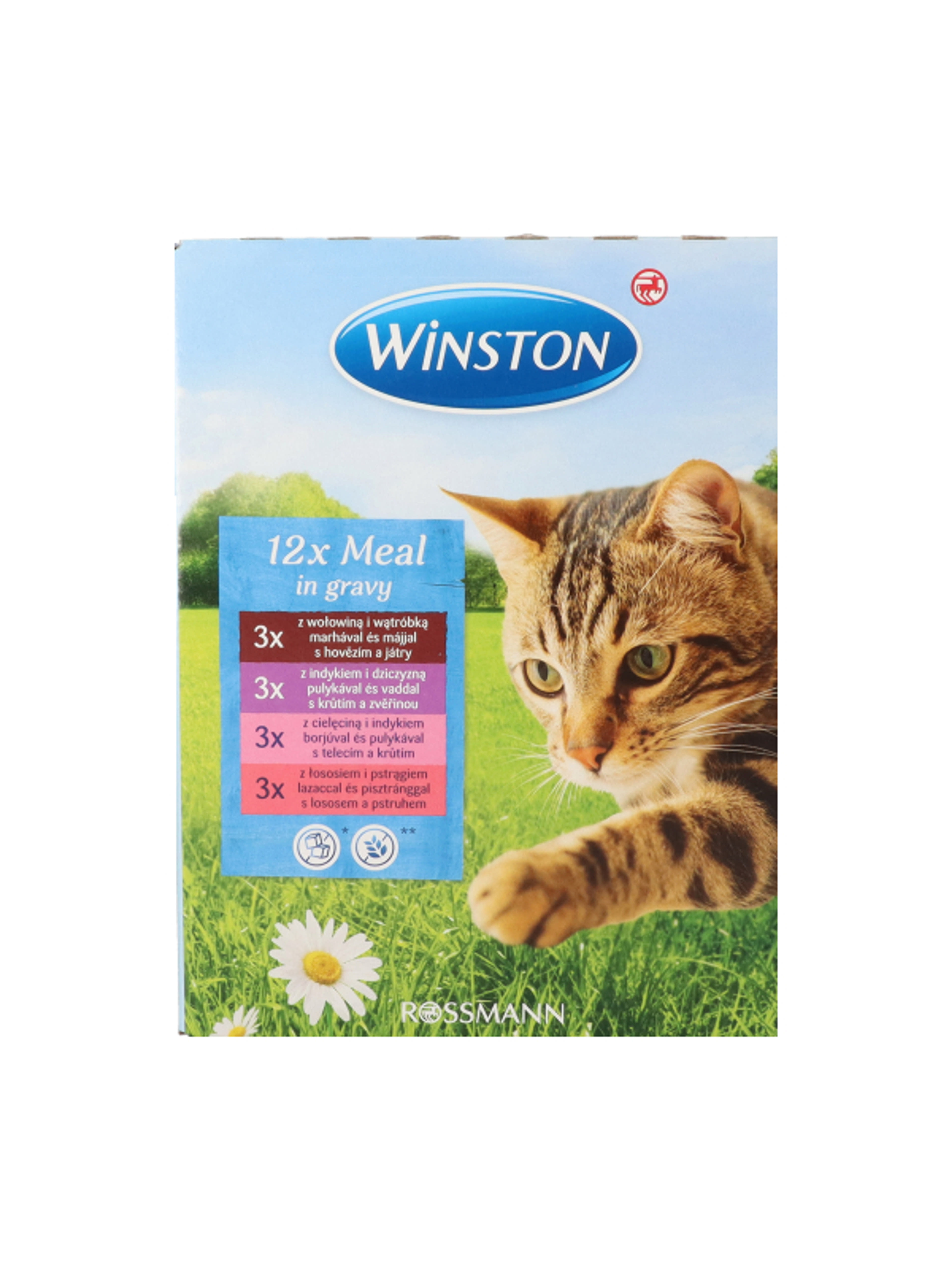 Winston Fenséges Menü alutasak macskáknak, multipack (12x100 g) - 1200 g-2