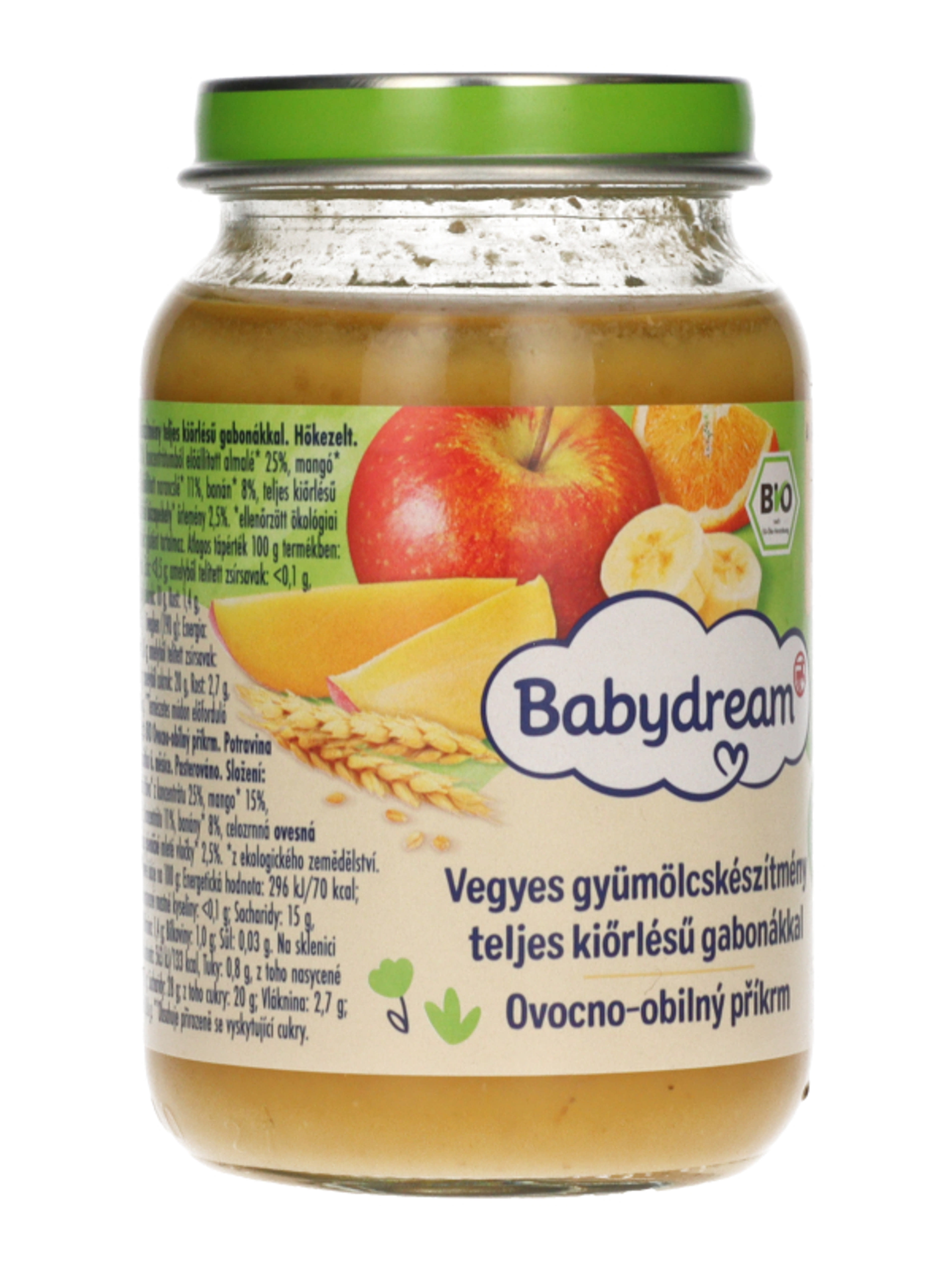 Babydream bébiétel vegyes gyümölcs gabona ízesítéssel - 190 g - 6 hónapos kortól ajánlott-4