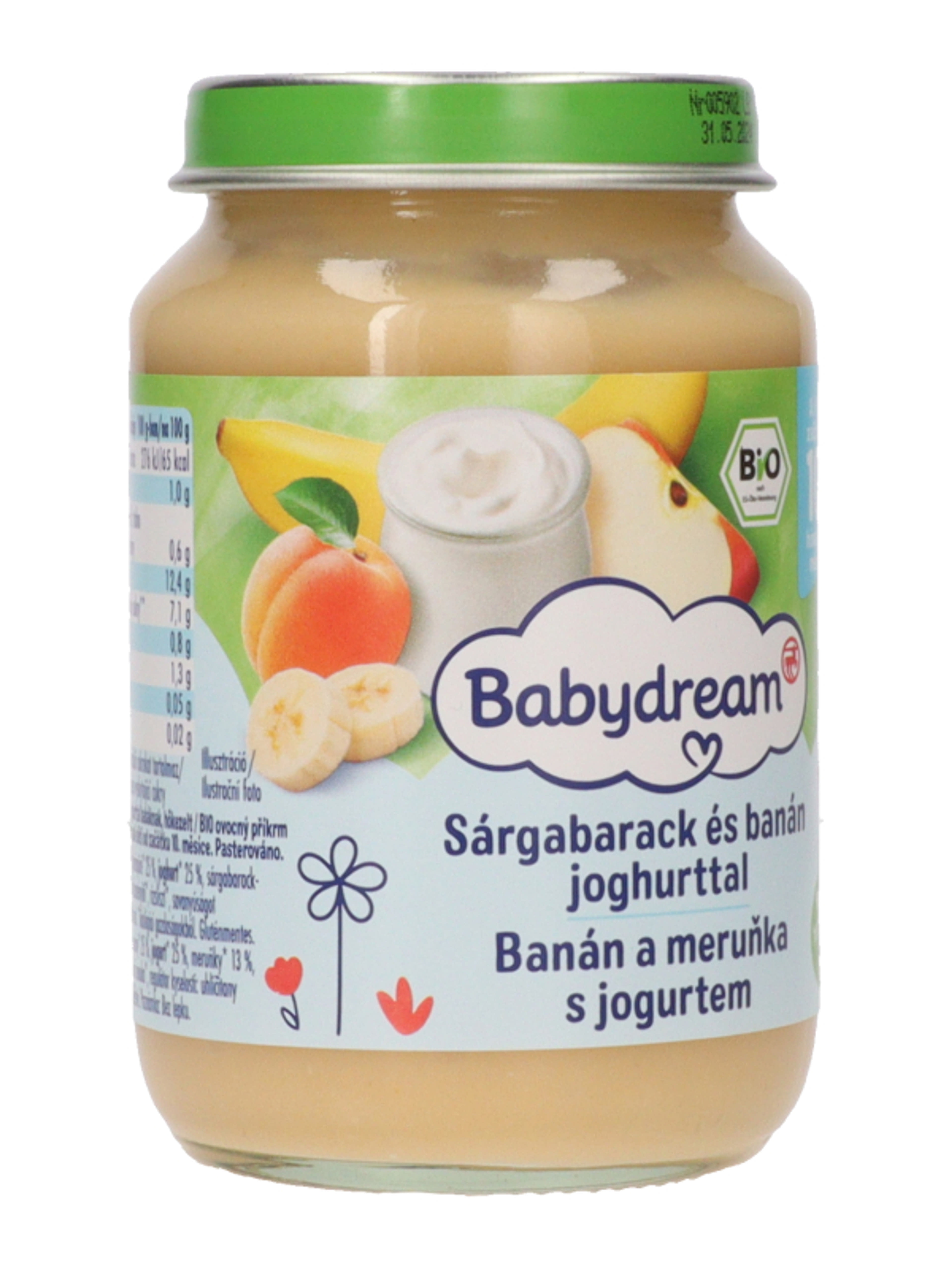 Babydream Bio bébiétel sárgabarack almában, joghurttal 9/10 hónapos kortól - 190 g-6