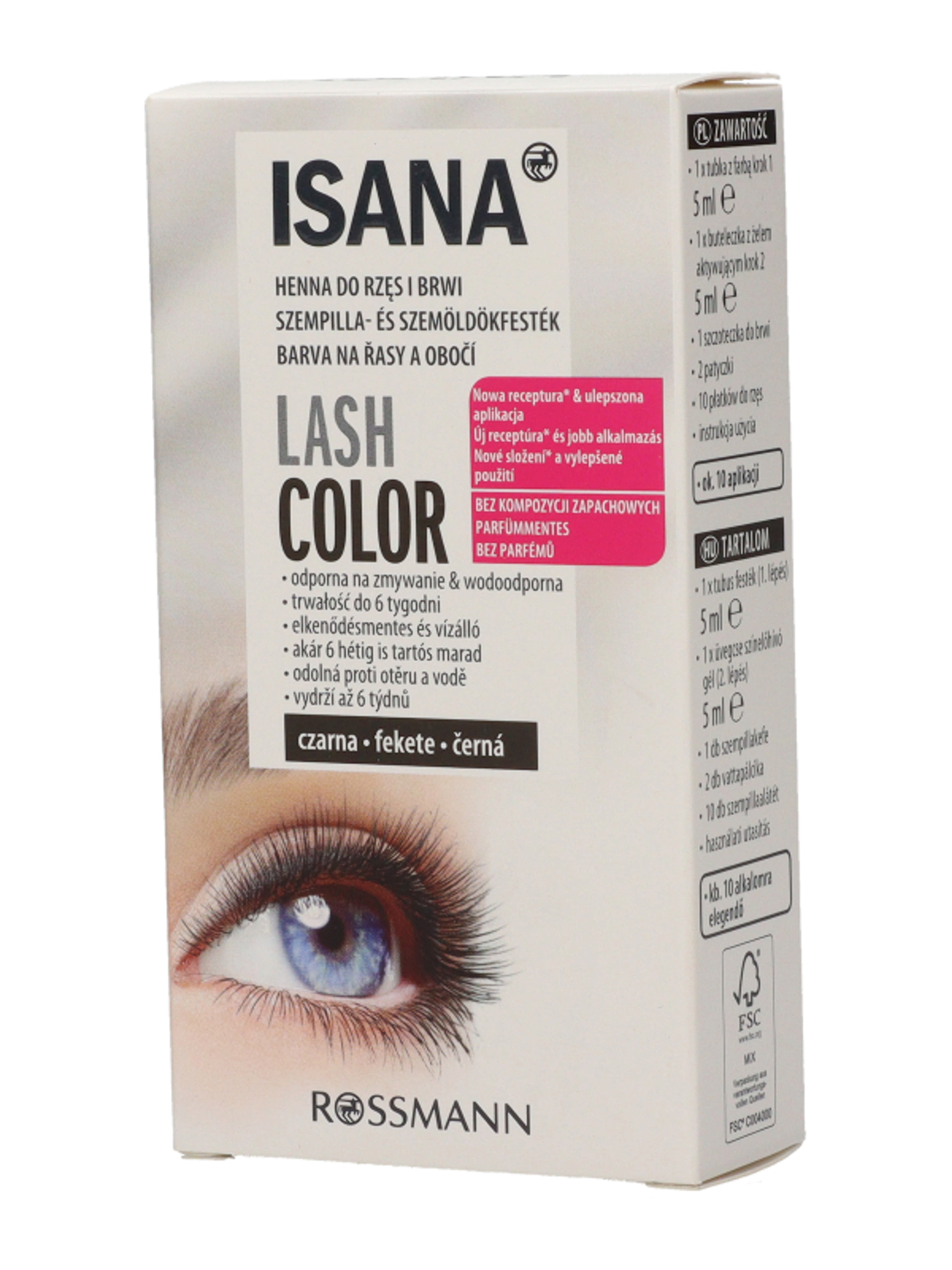 Isana Hair szemöldök- és szempillafesték, fekete - 1 db-4