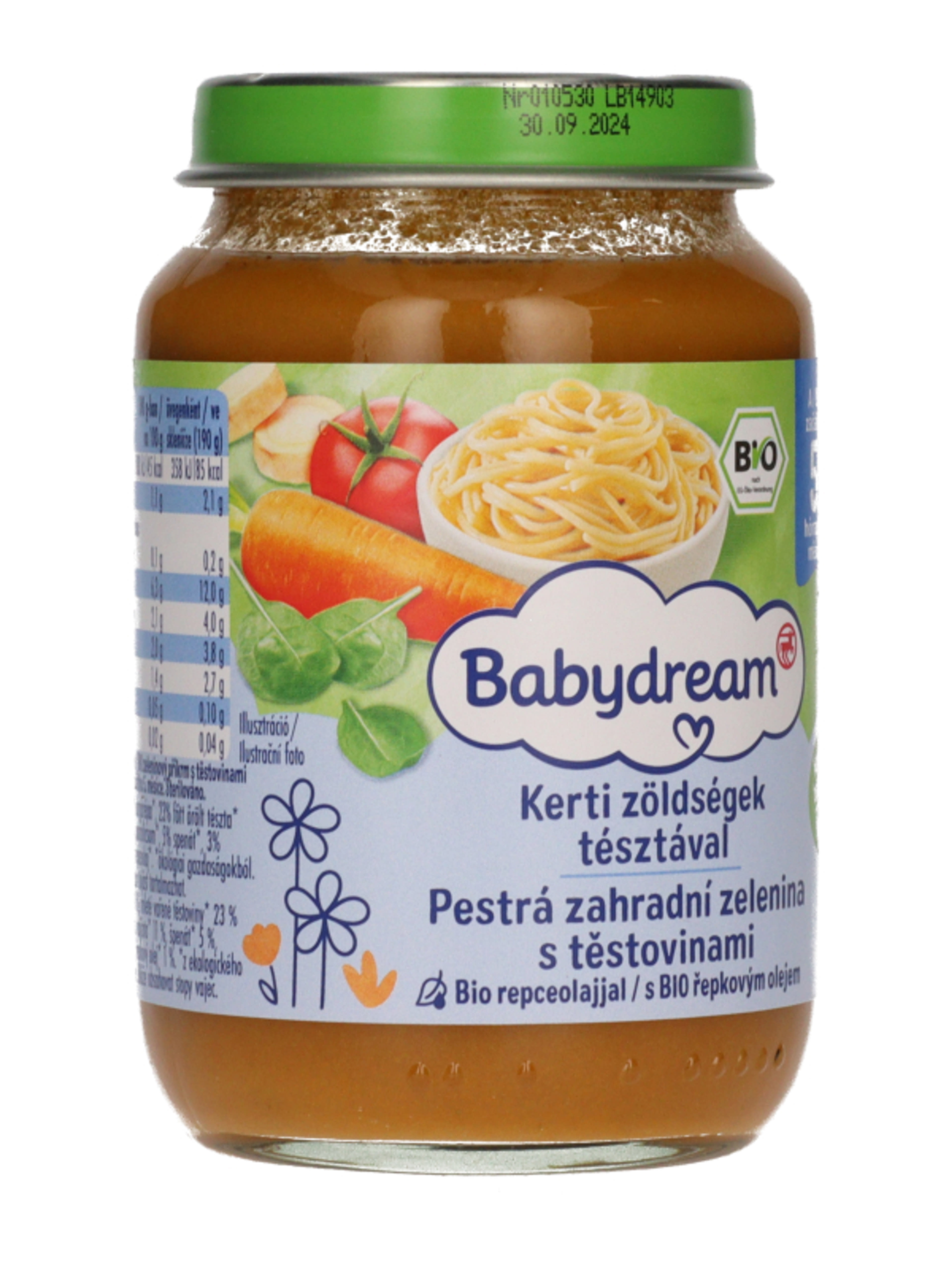 Babydream Bébiétel kerti zöldségek tésztával 4H/5 Hónapos Kortól - 190 g-4