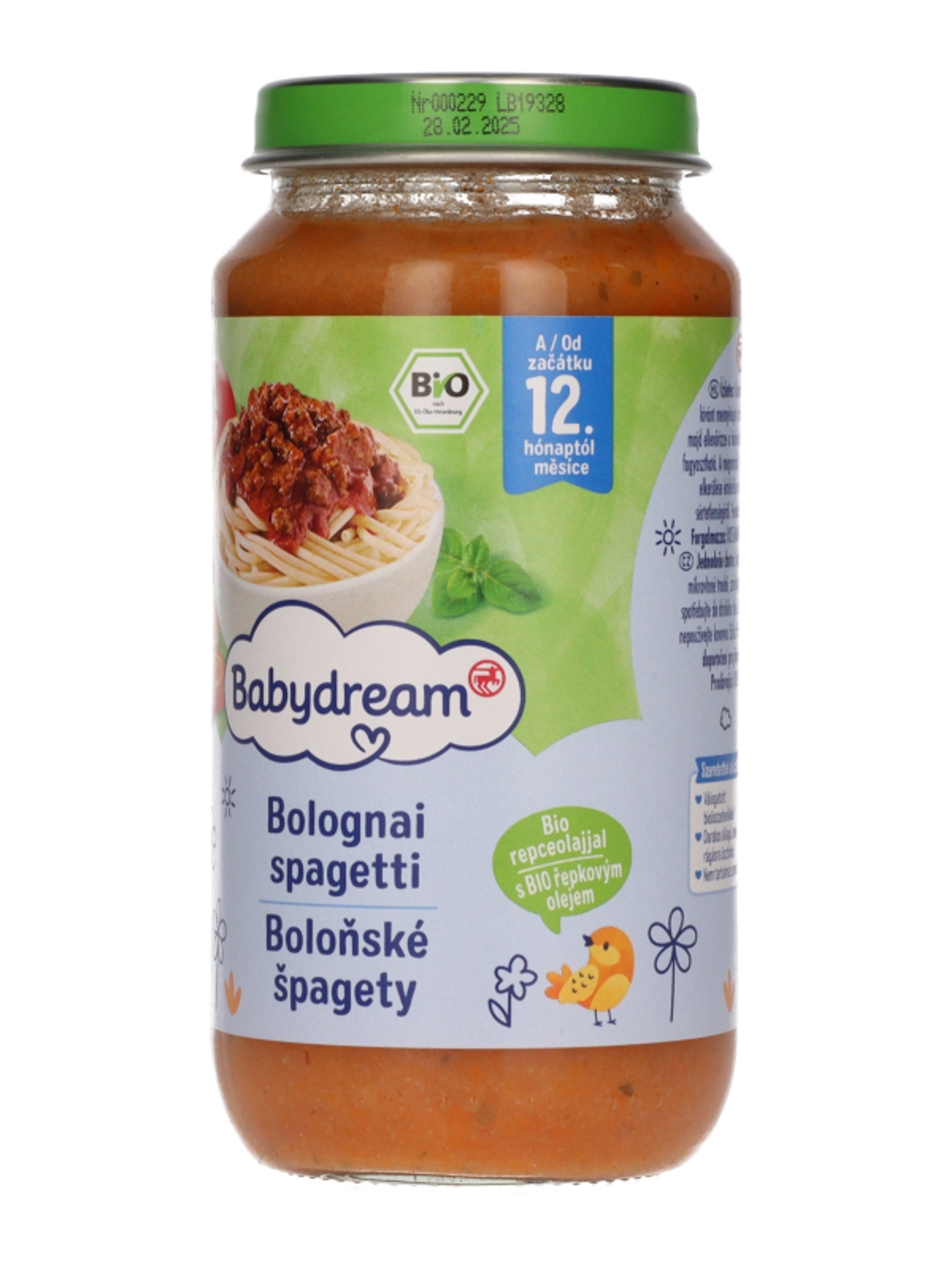 Babydream bio bolognai spagetti 12h - 250 g-2