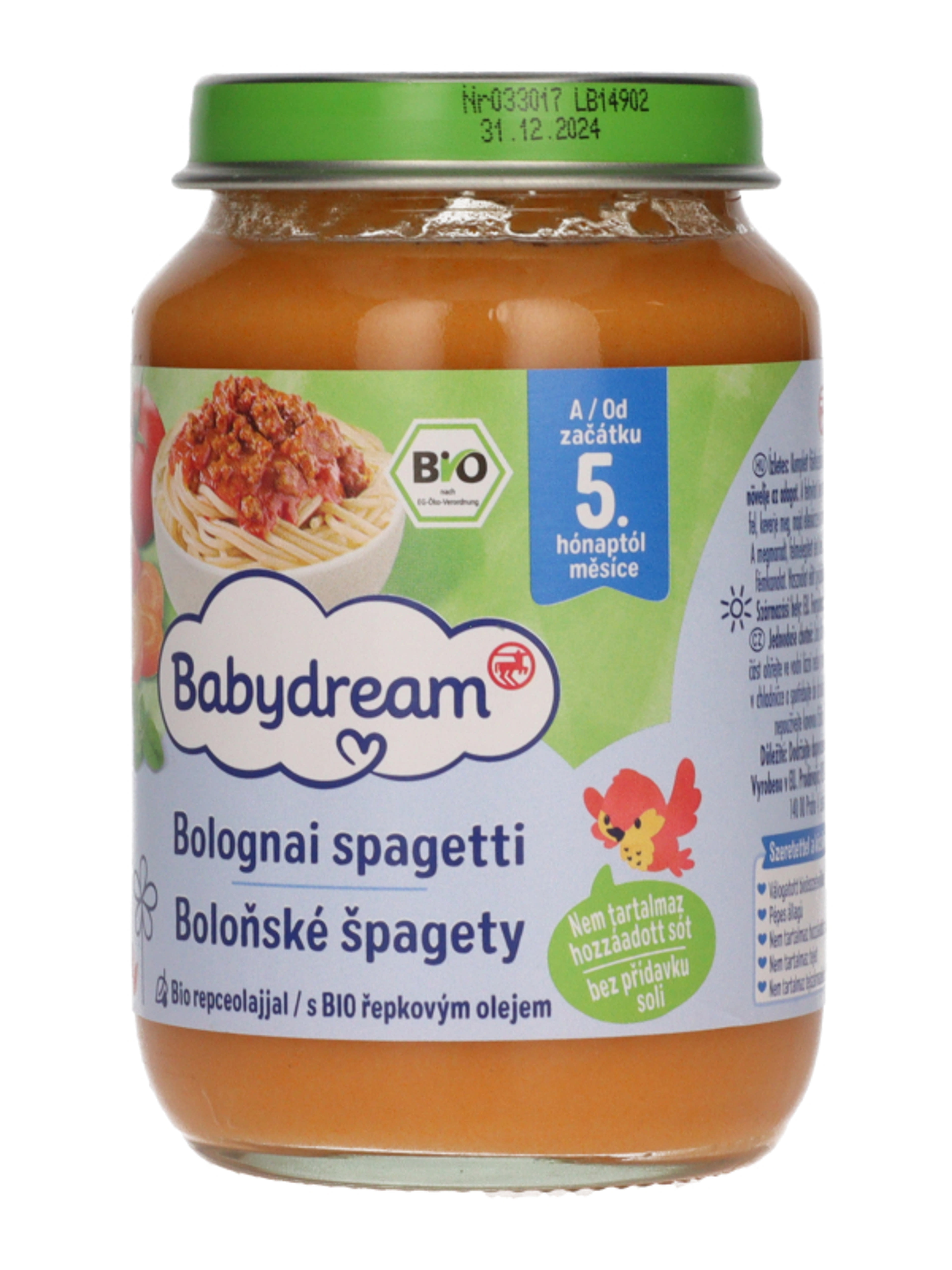 Babydream Bébiétel Bolognai Spagetti Ízesítéssel 4h/5 Hónapos Kortól - 190 g-2