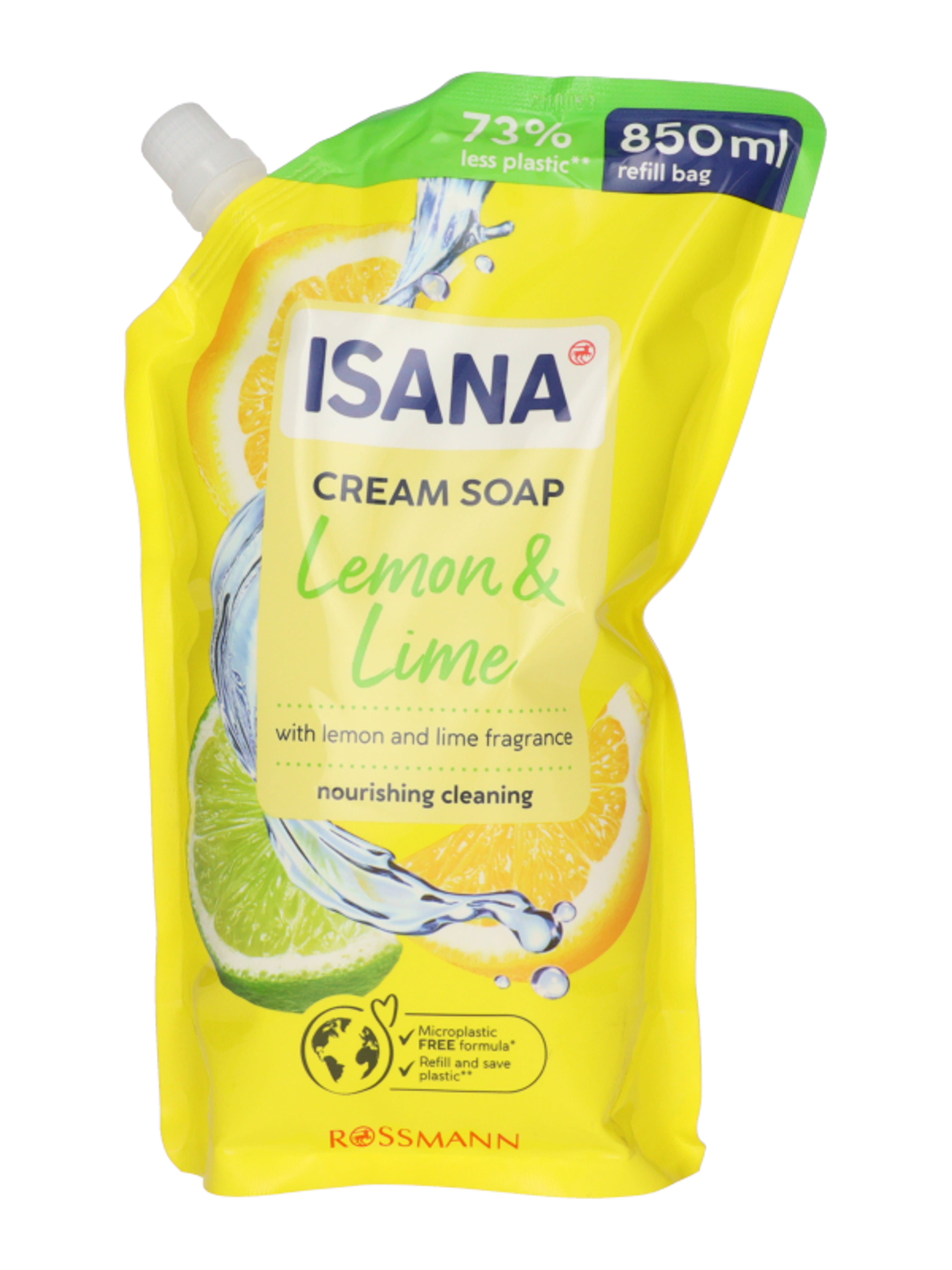 Isana Lemon & Lime folyékony szappan utántöltő - 850 ml