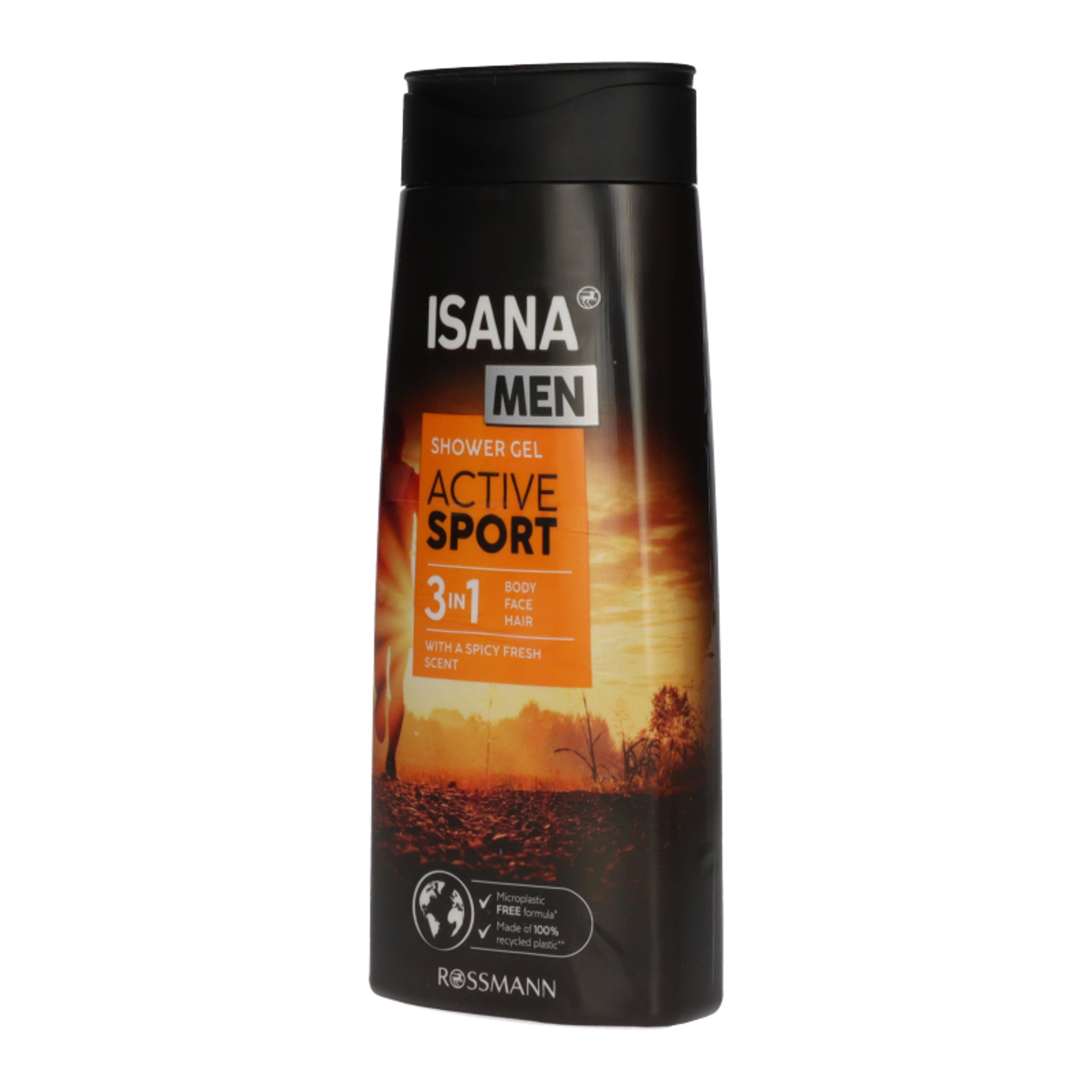 Isana Men 3in1 Active Sport tusfürdő - 300 ml-2