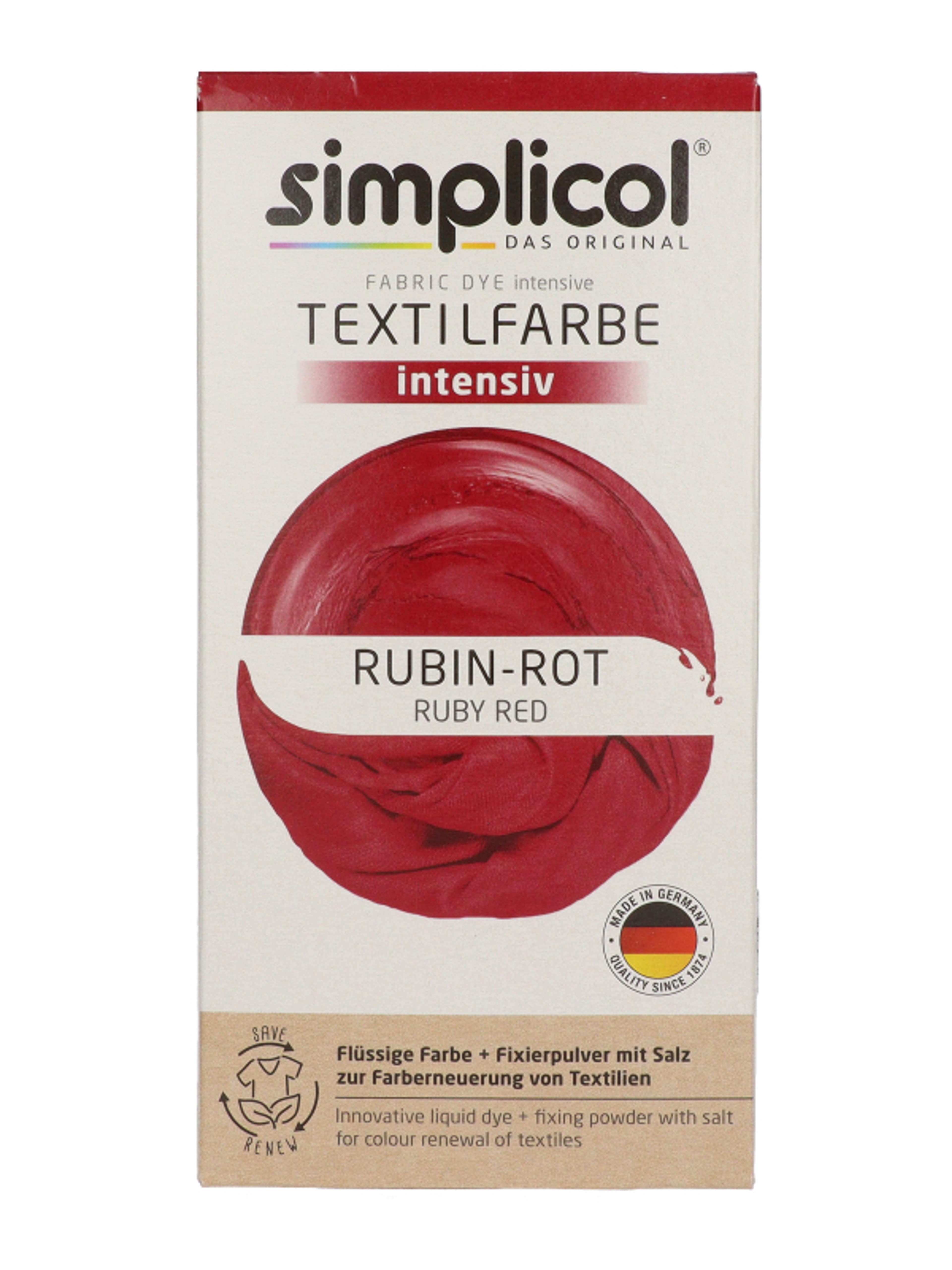 Simplicol textilfesték /rubinvörös - 1 db