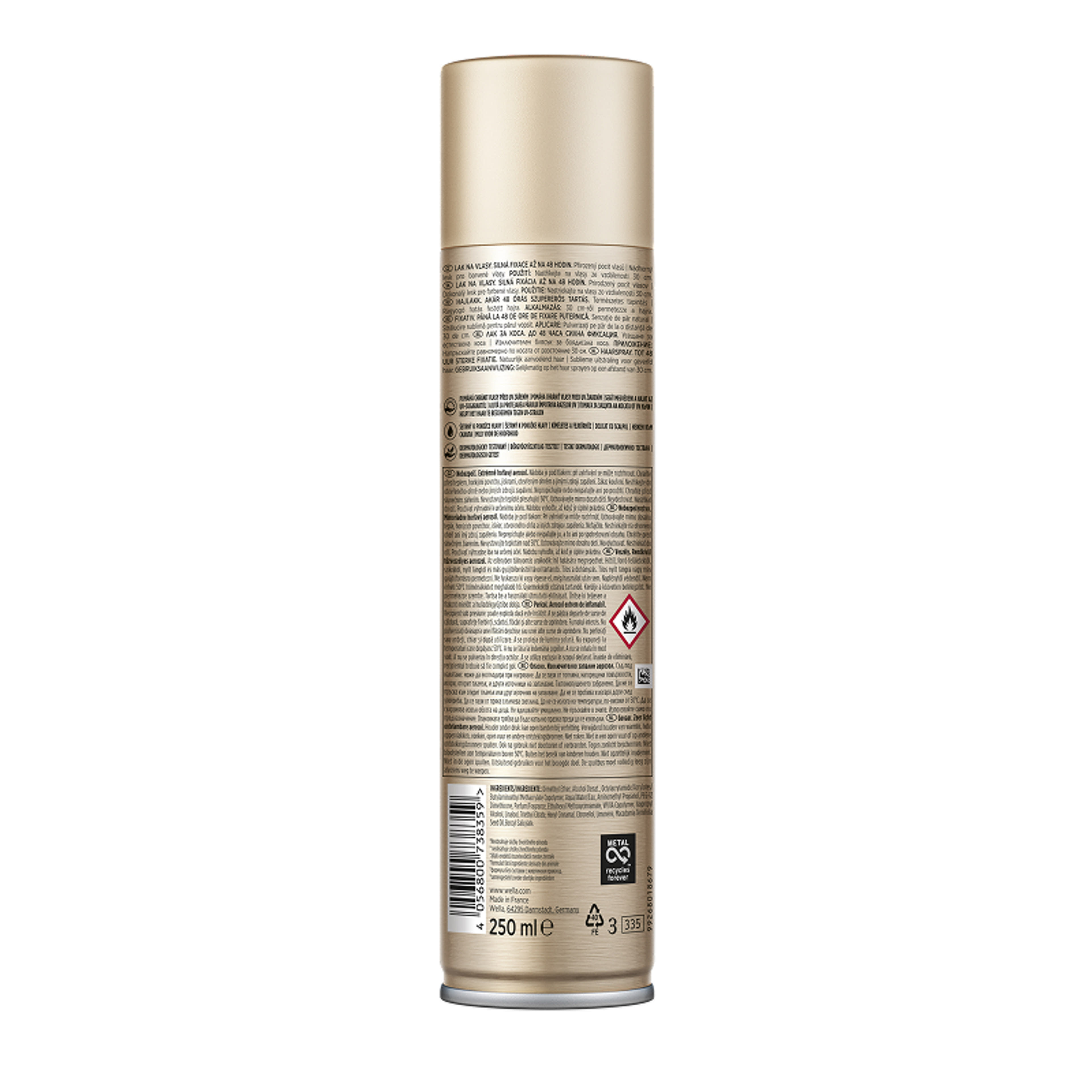 Wellaflex Brilliant Color erős tartás hajlakk - 250 ml-3
