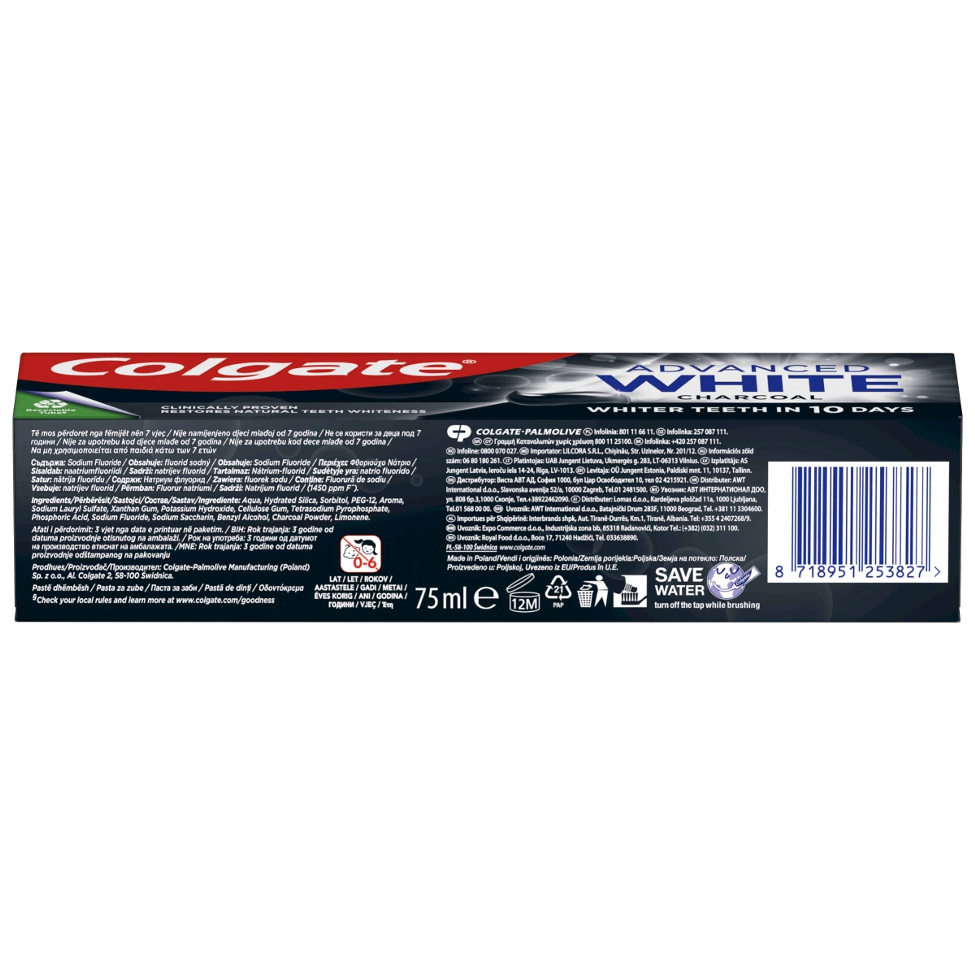 Colgate Advanced White Charcoal fogkrém - 75 ml-3
