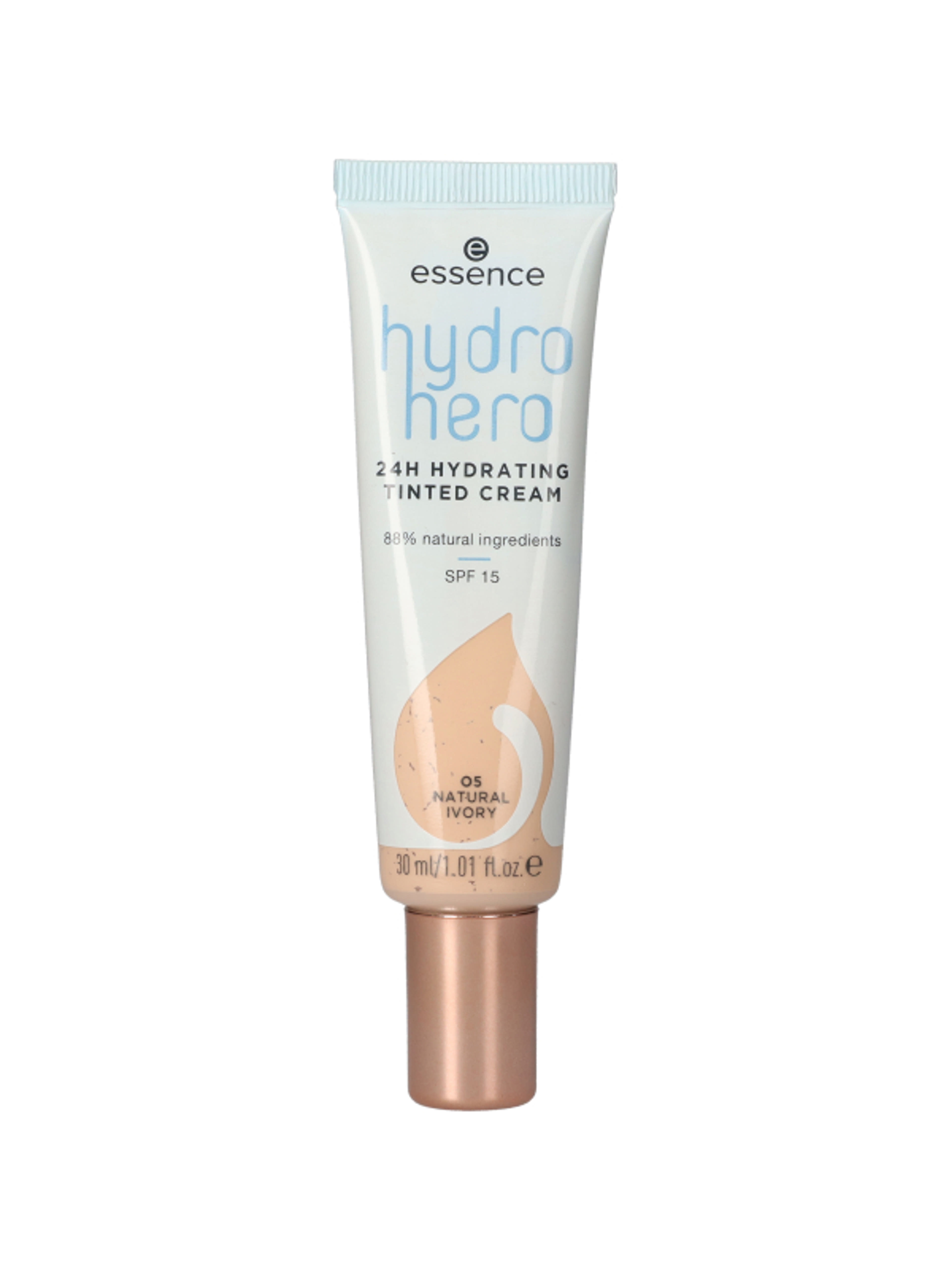 Essence Hydro Hero hidratáló színezett arckrém 24H / 05 - 1 db