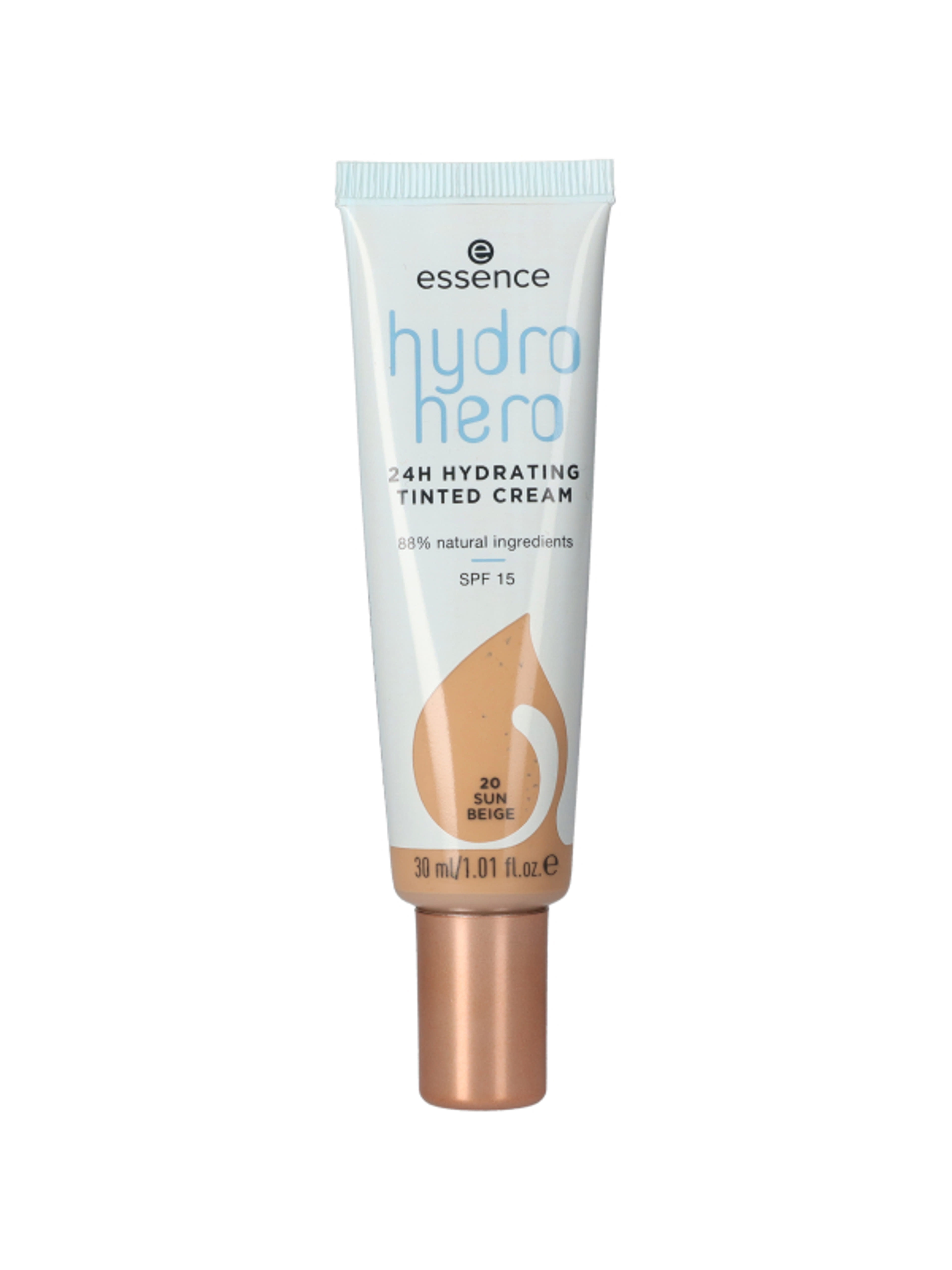 Essence Hydro Hero hidratáló színezett arckrém 24H / 20 - 1 db