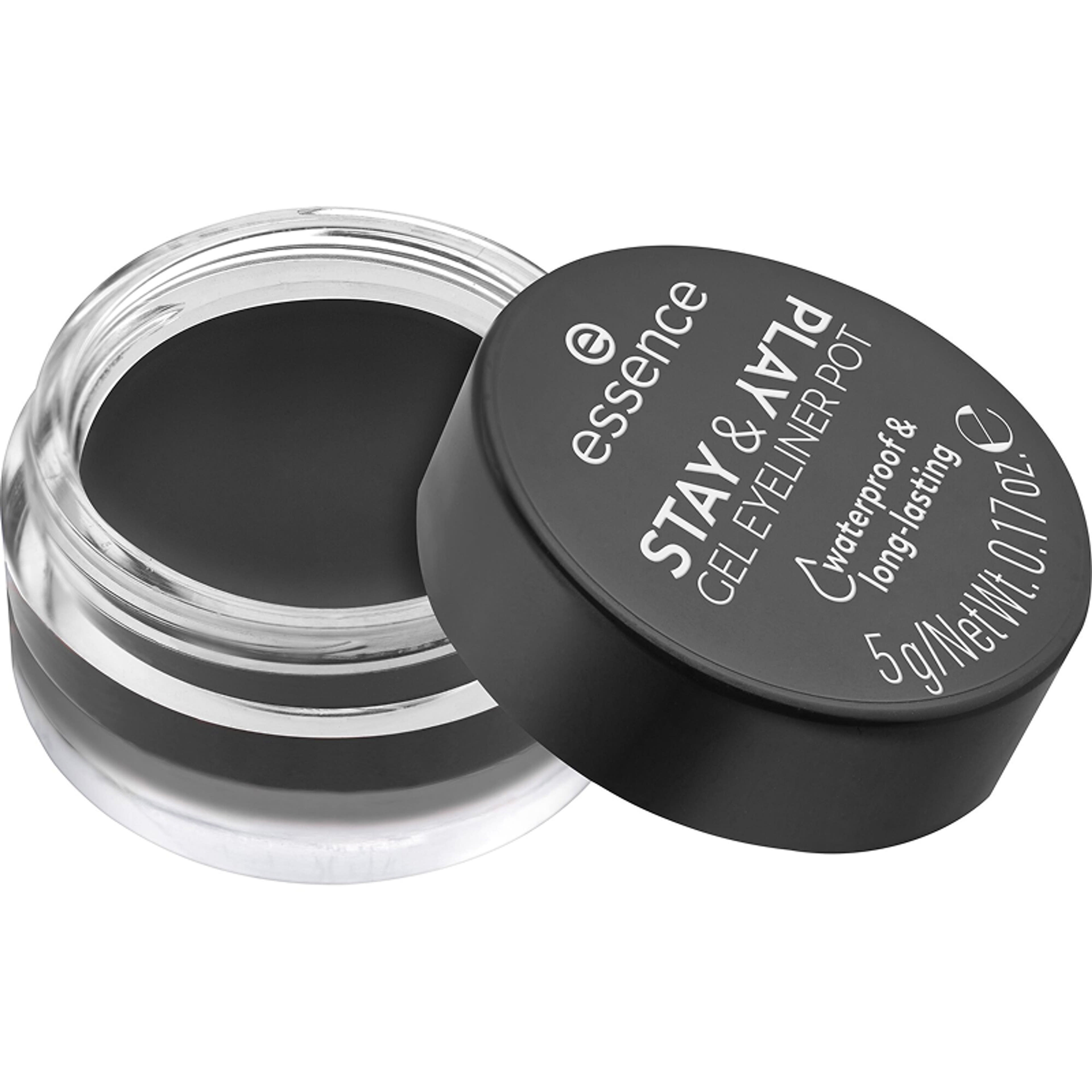 Essence Stay&Play zselés szemhéjtus /01 Black - 1 db-2