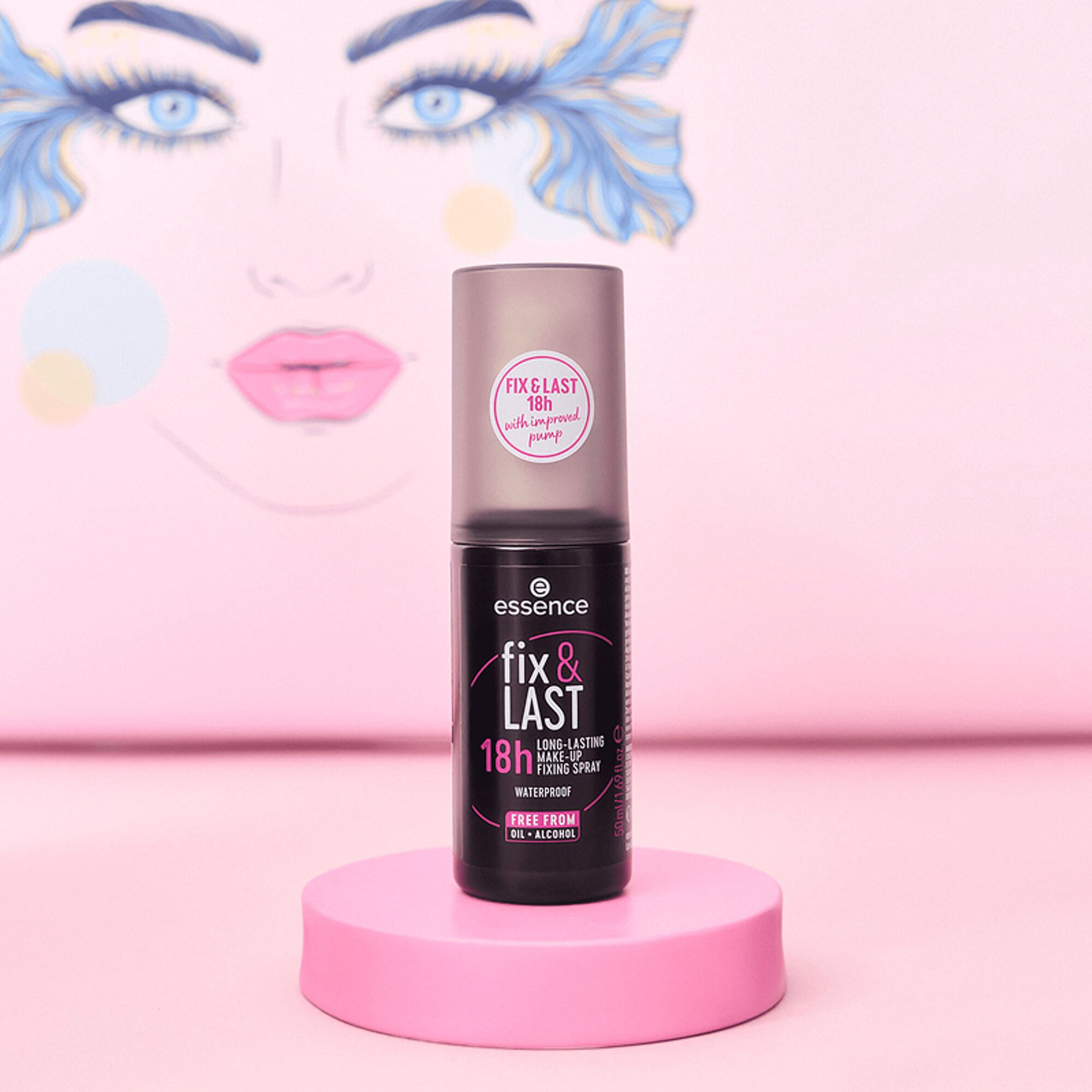 Essence Fix&Last 18h Long-Lasting sminkfixáló spray 50 ml - 1 db-3
