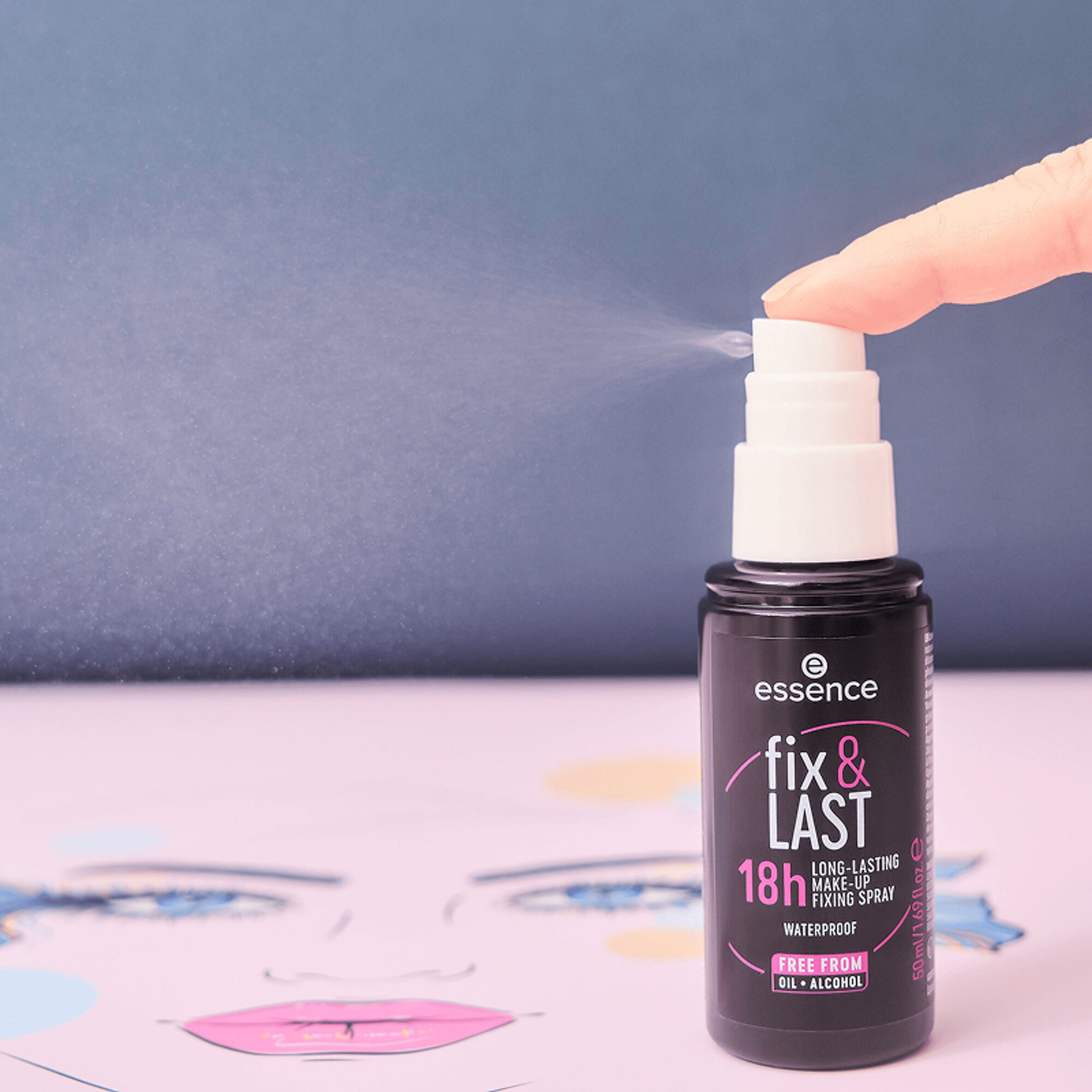 Essence Fix&Last 18h Long-Lasting sminkfixáló spray 50 ml - 1 db-4