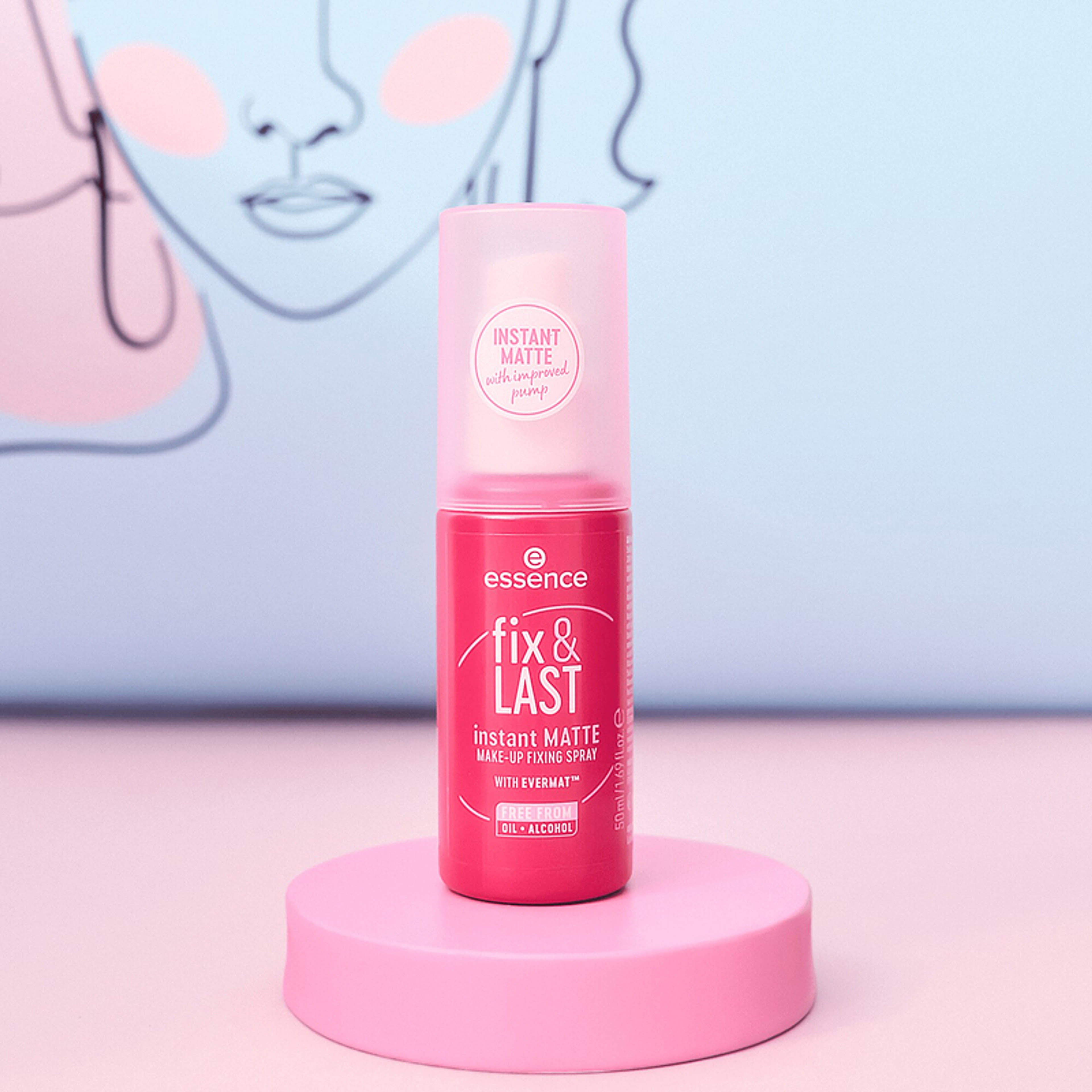 Essence Fix&Last Instant Matte sminkfixáló spray 50 ml - 1 db-3