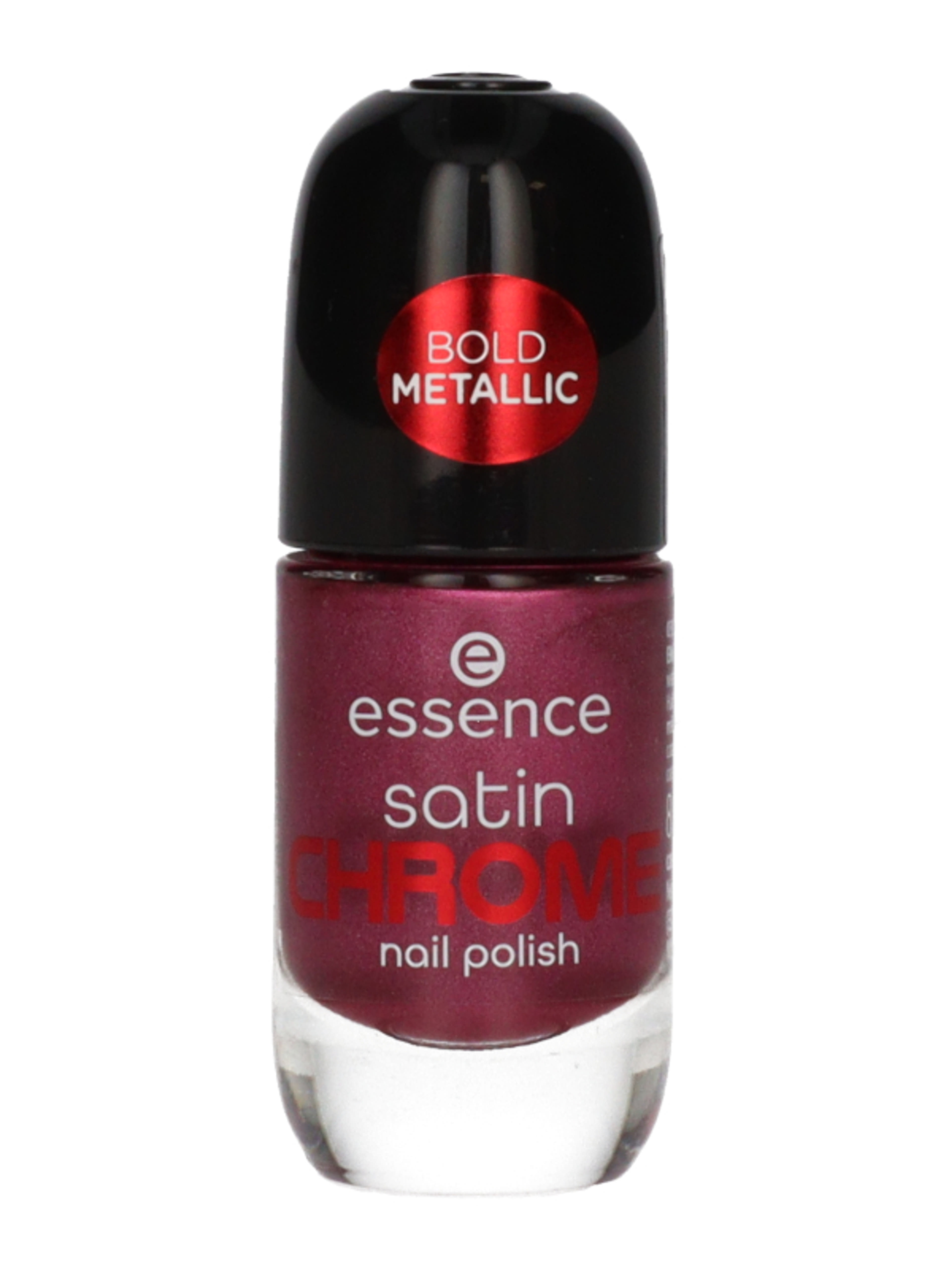 Essence Satin Chrome Meta Maroon körömlakk /03 - 1 db-2