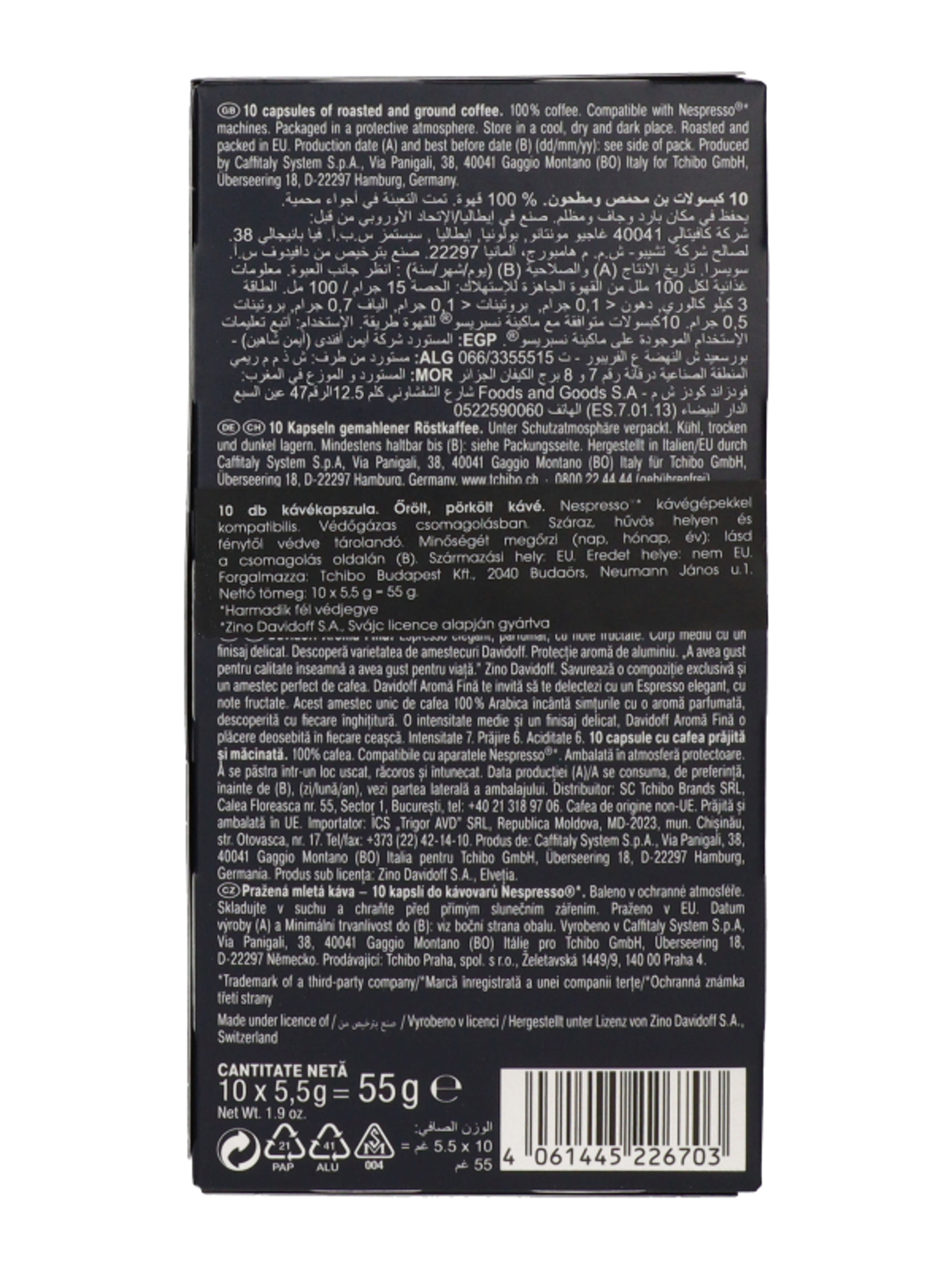 Davidoff Fine Aroma Espresso Nesspresso kávékapszula - 10 db-5