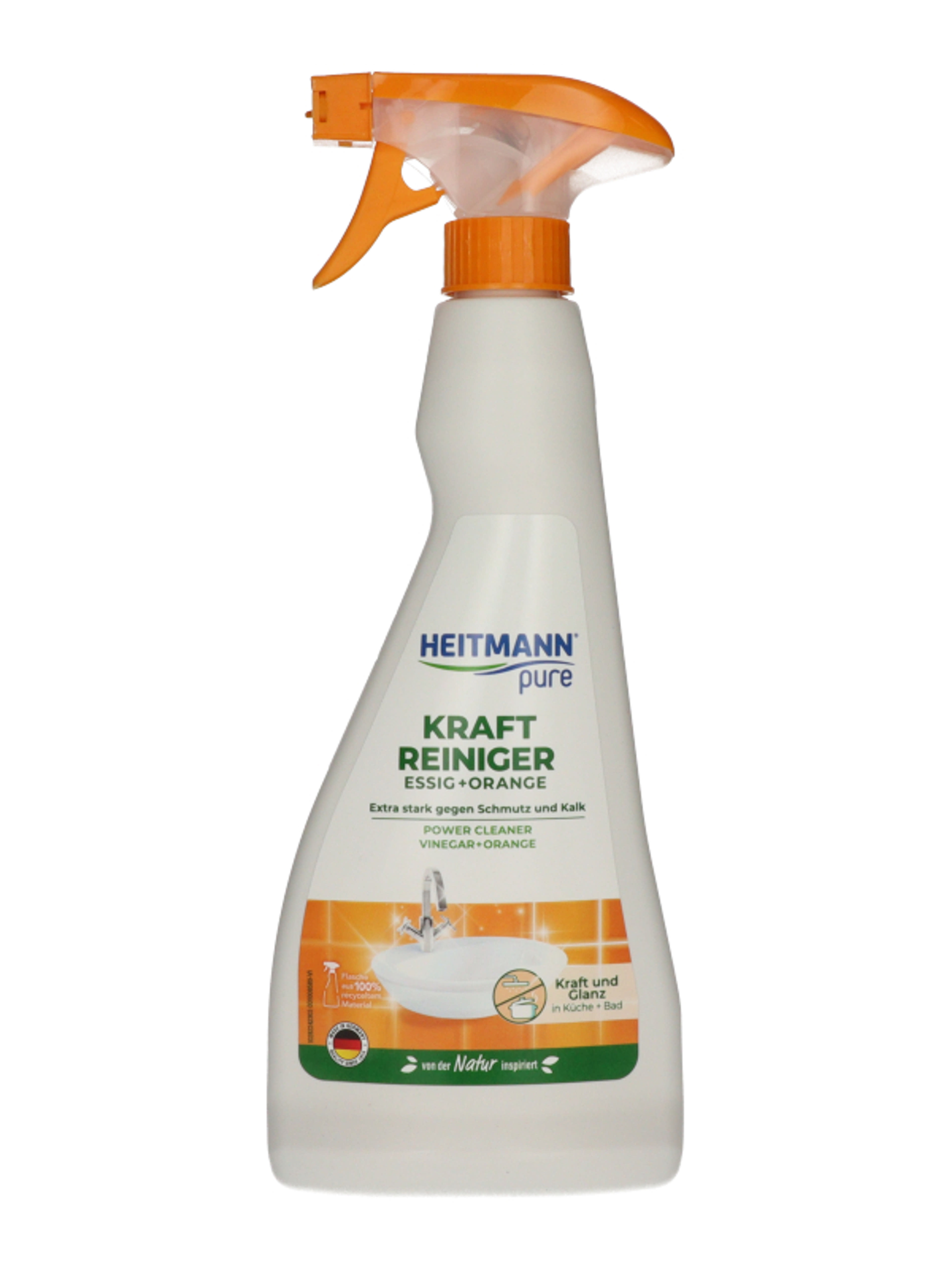 Heitmann Pure víztkőoldó spray ecettel és narancs illattal - 500 ml