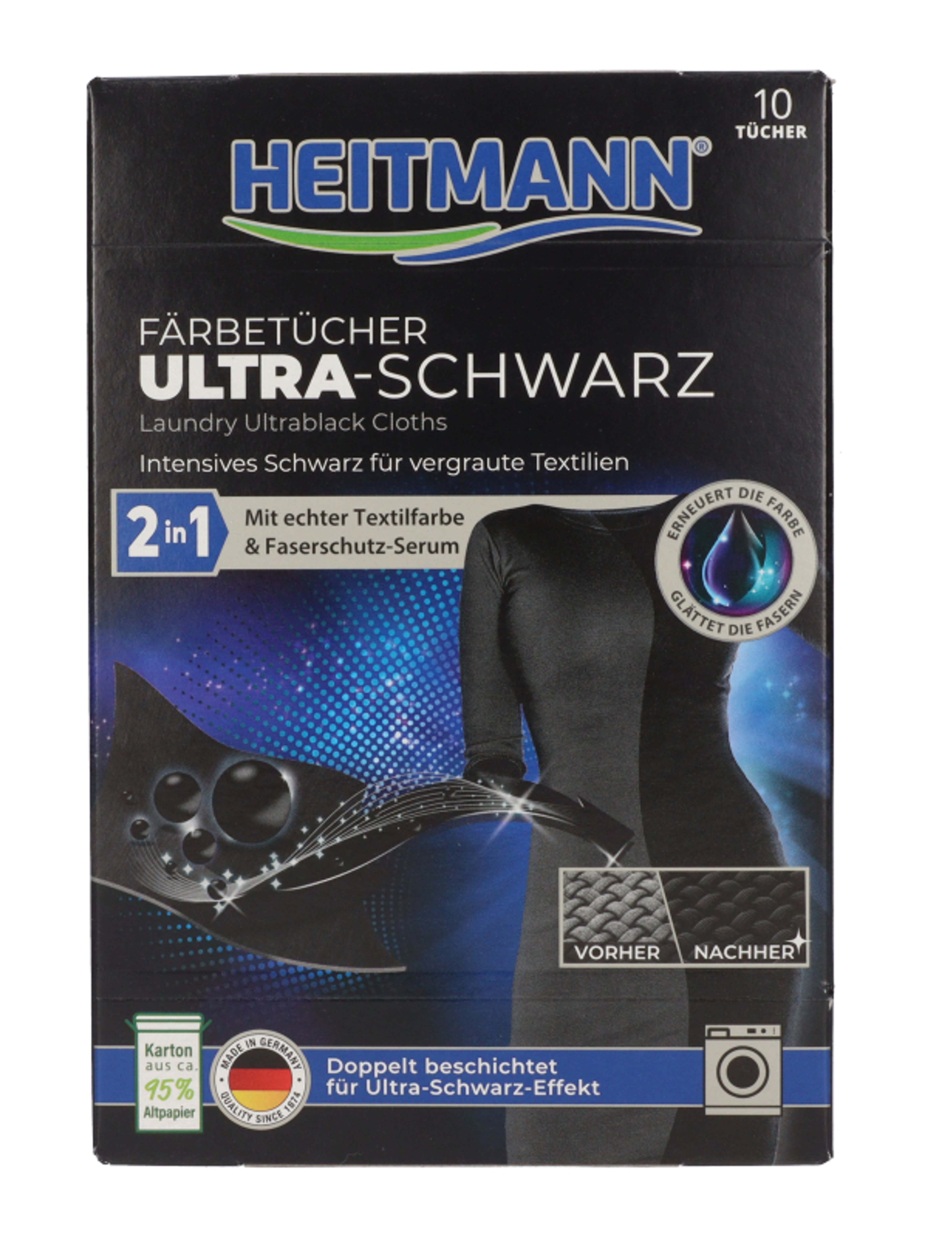 Heitmann ultrafekete színfrissítő kendő - 10 db-1