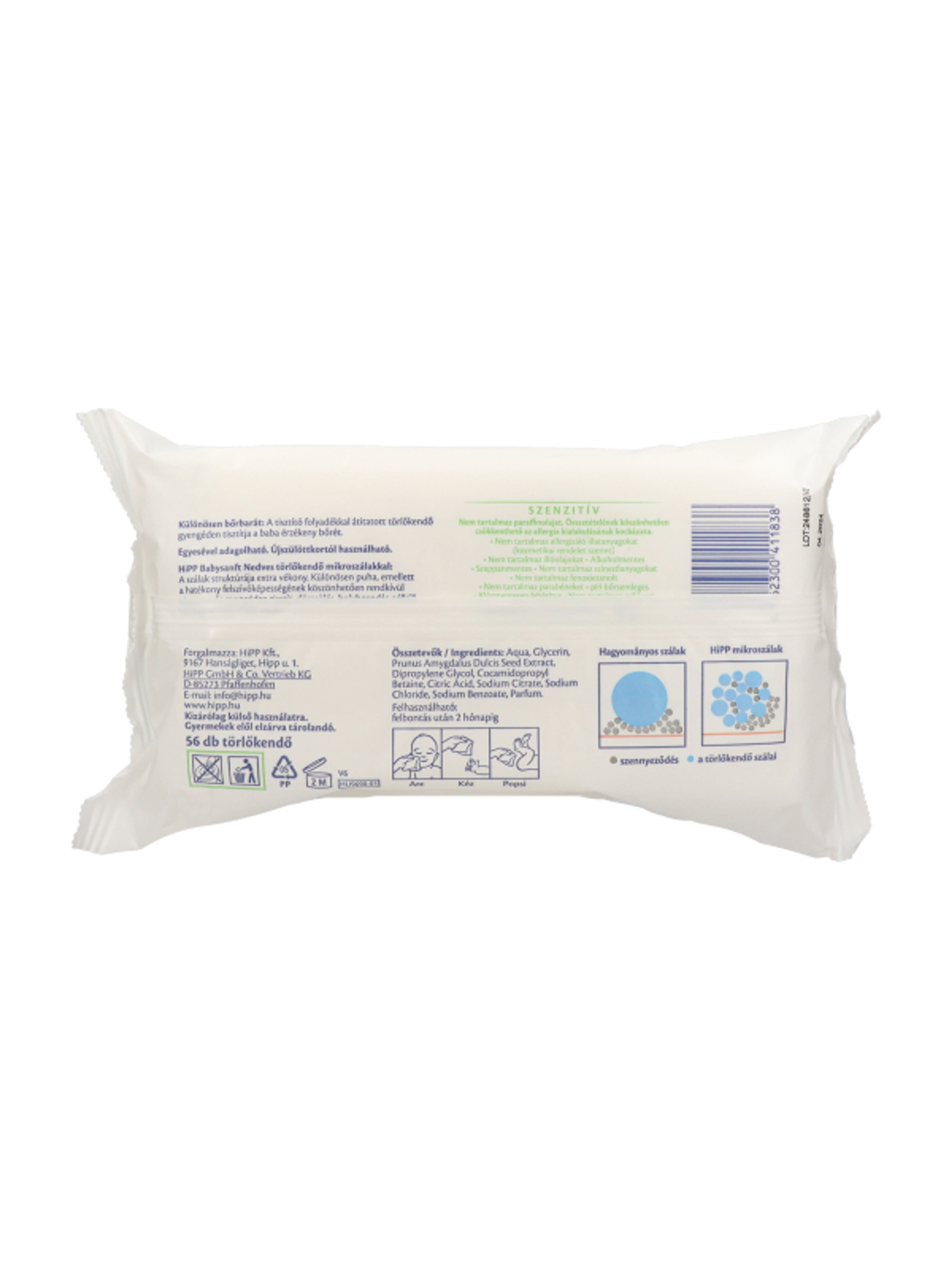 Hipp Gentle Caring nedves törlőkendő - 56 db-5