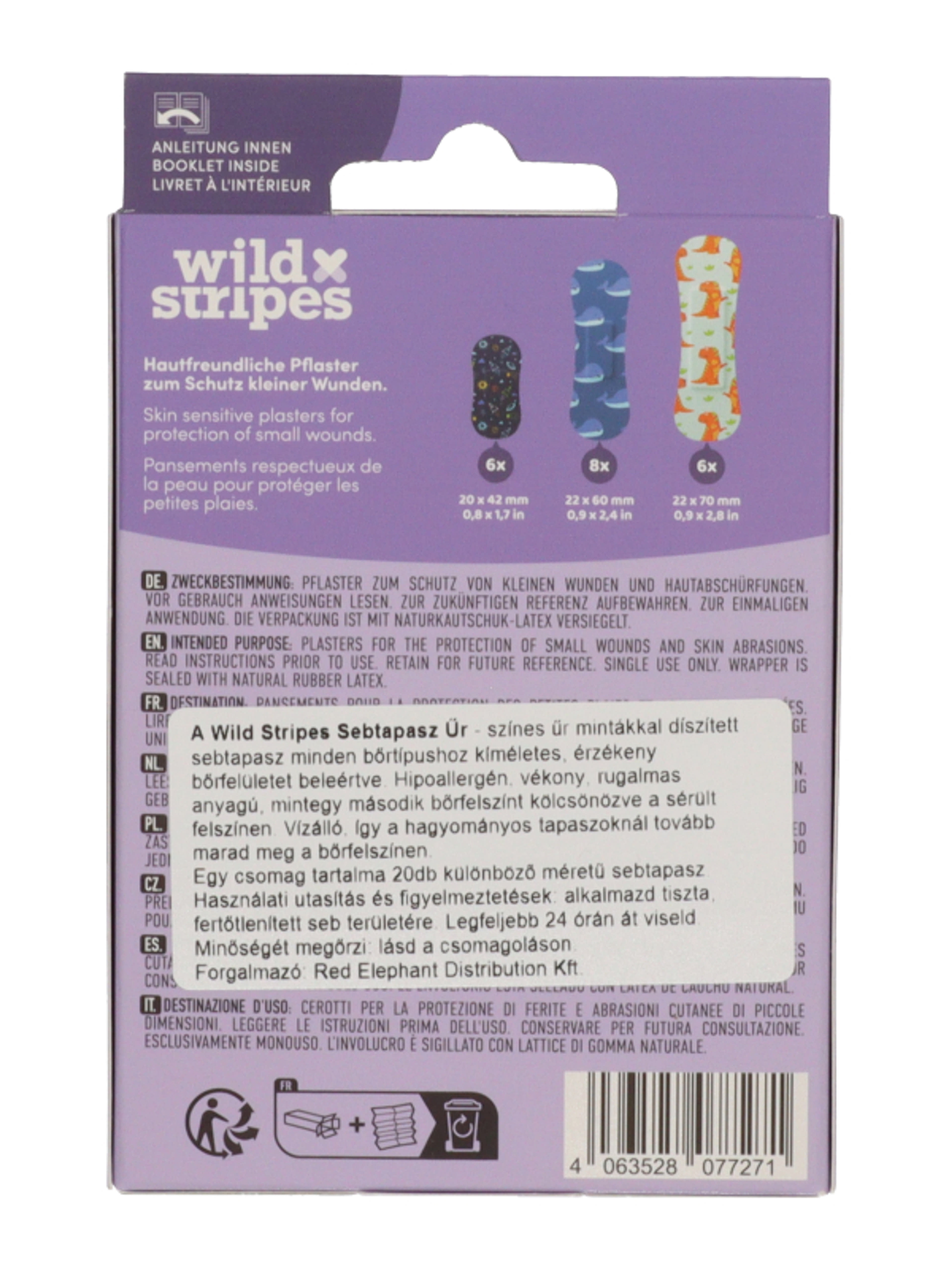 Wild Stripes sebtapasz /űr - 20 db-3