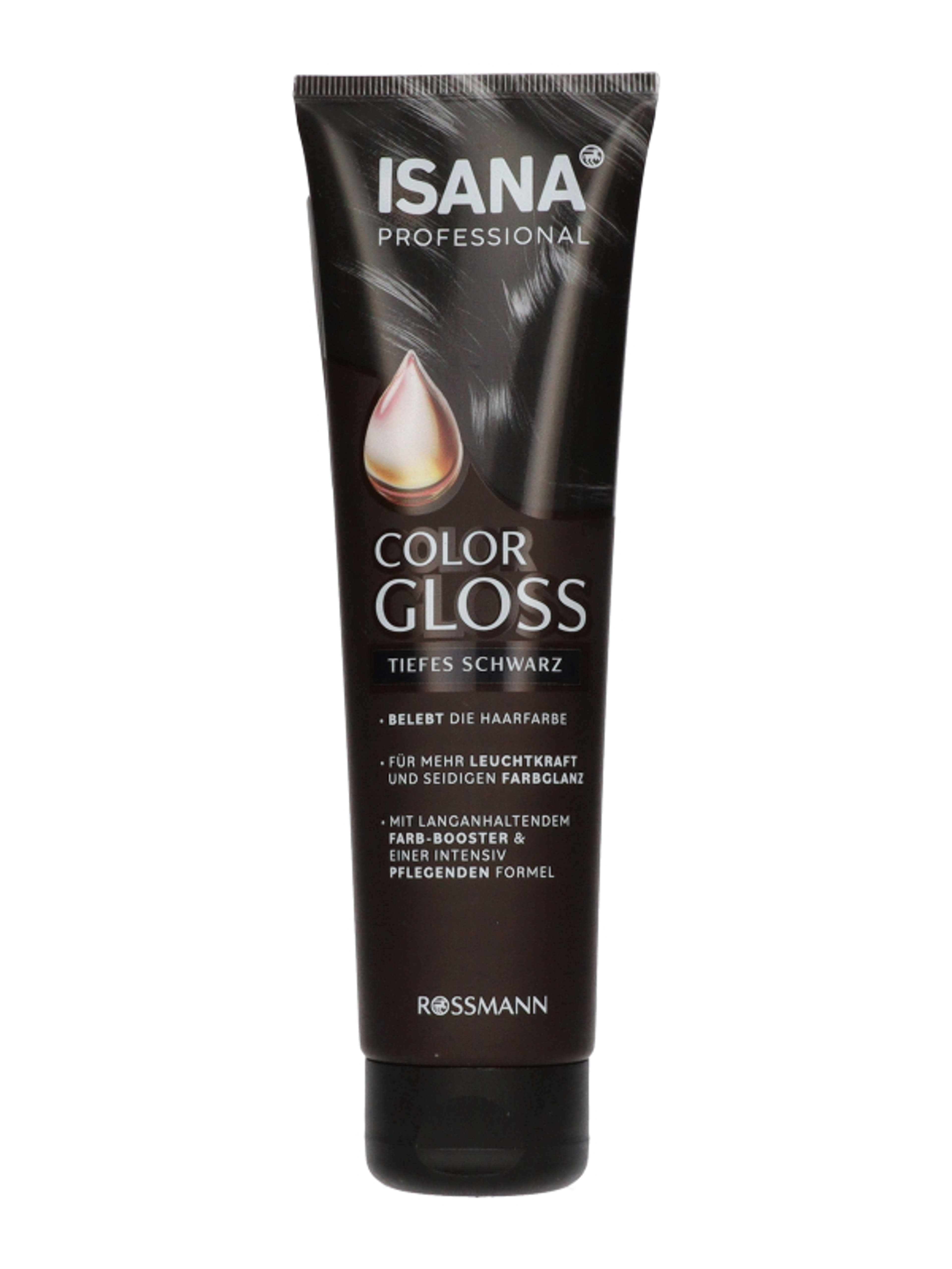 Isana Hair Professional Color Glossing hajszínmegújító krém /Deep Black - 1 db-2