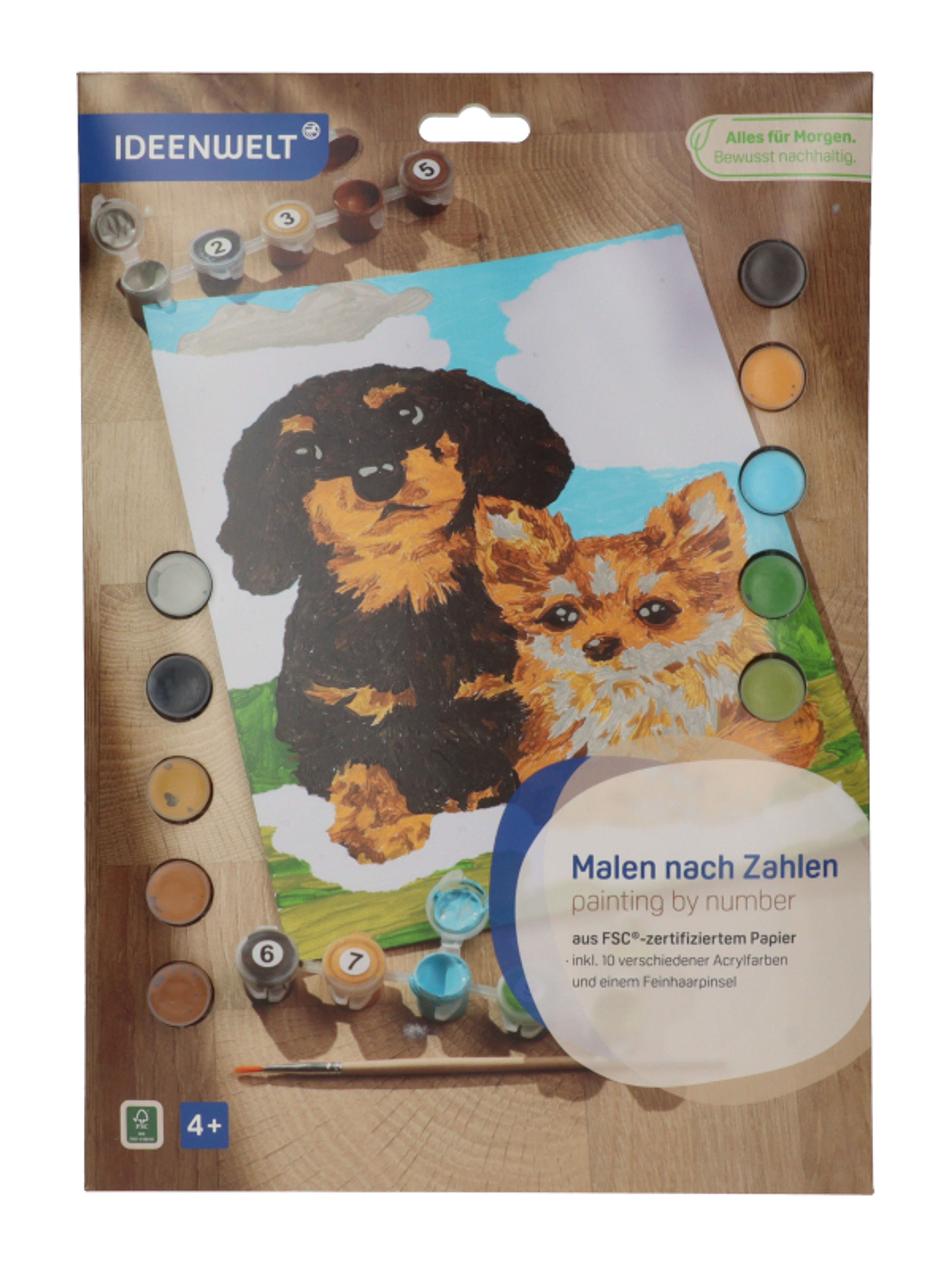 Ideen Welt számfestő készlet /kutyák - 1 db