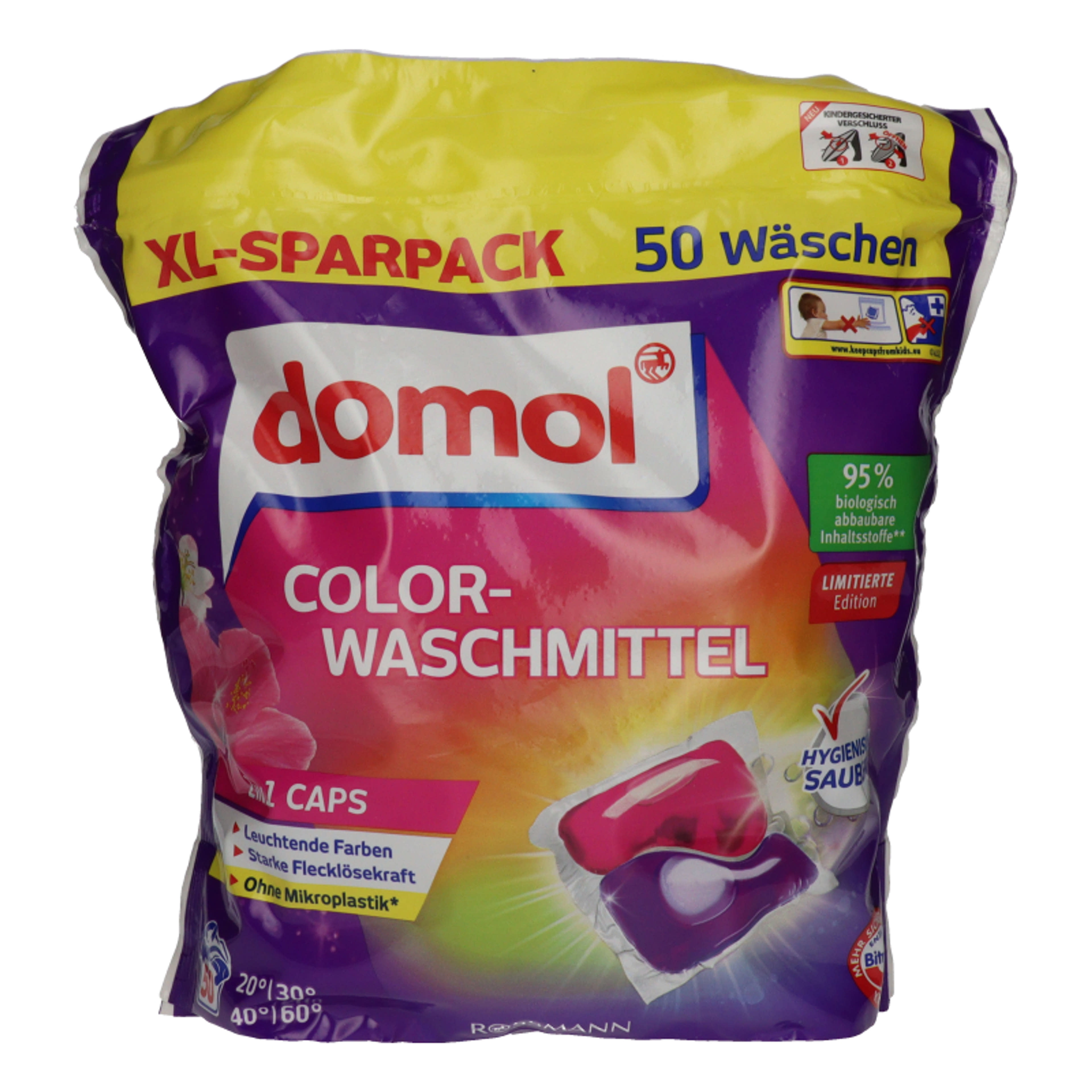 Domol 2in1 mosókapszula színes ruhákhoz - 50 db-1