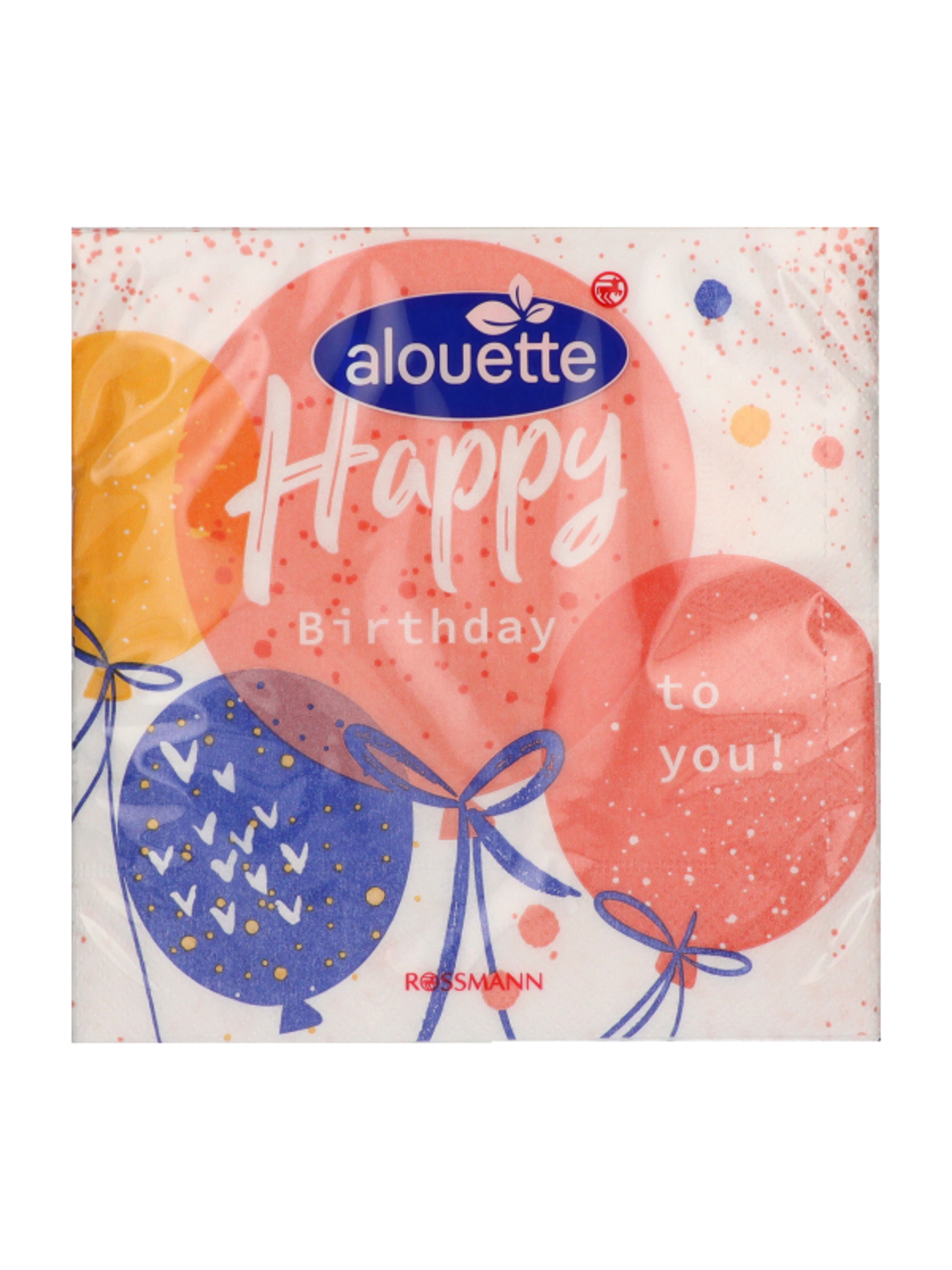 Alouette Happy Birthday szalvéta - 20  db-1