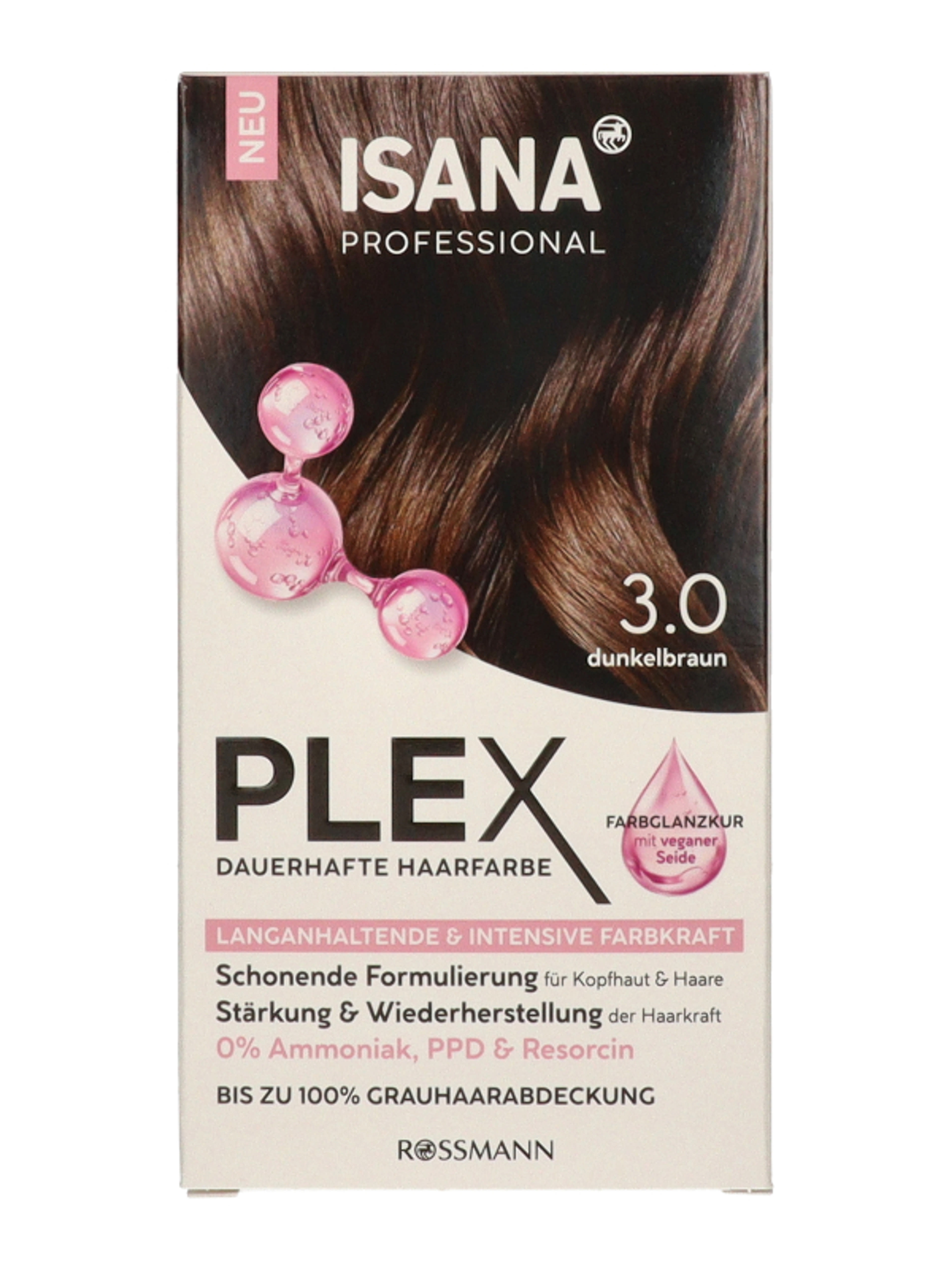 Isana Professional Plex hajfesték /3.0 sötétbarna - 1 db