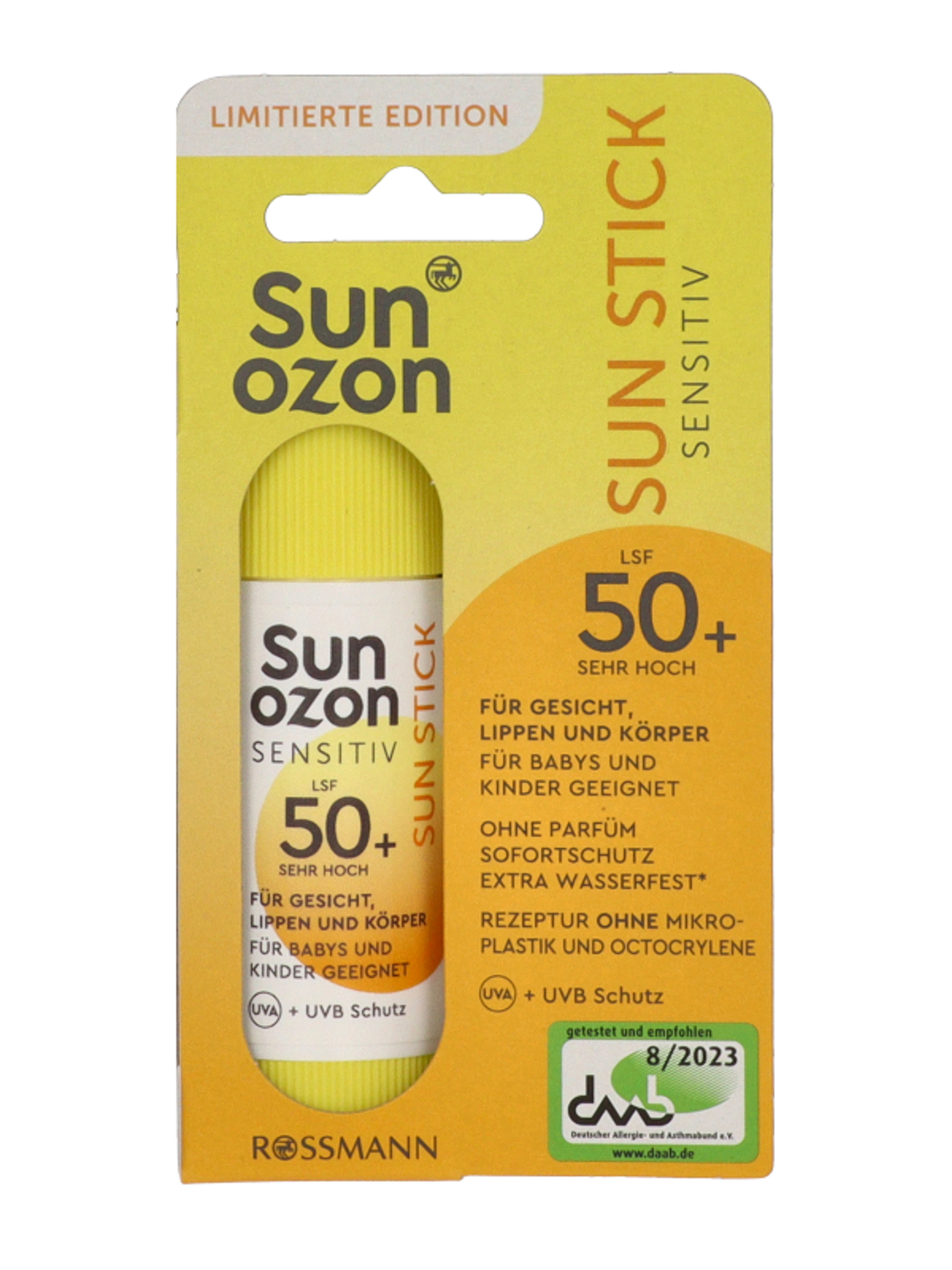Sunozon fényvédő stick LSF50+ - 20 g