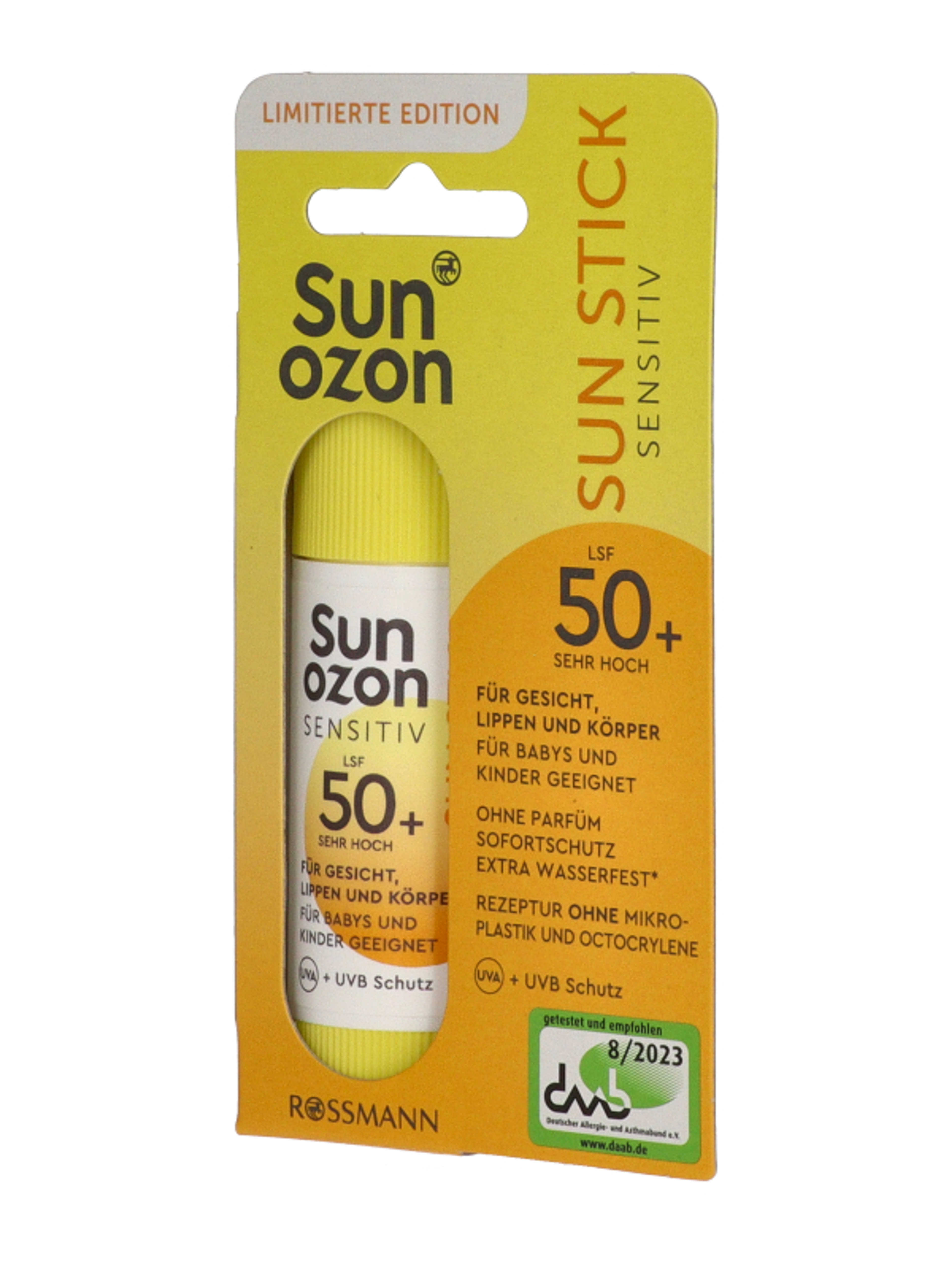 Sunozon fényvédő stick LSF50+ - 20 g-2