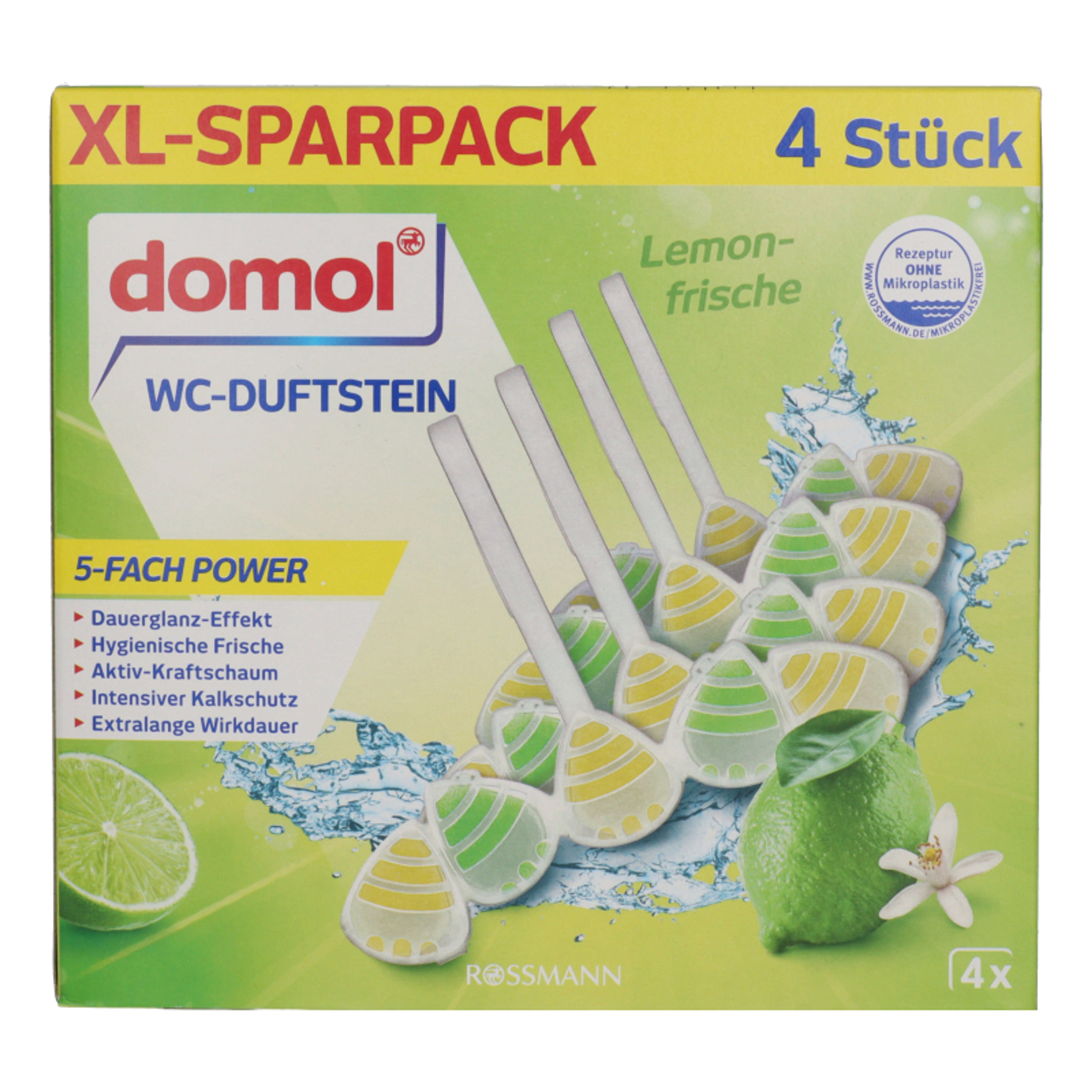 Domol Citrom WC-illatosító 4x55g - 220 g