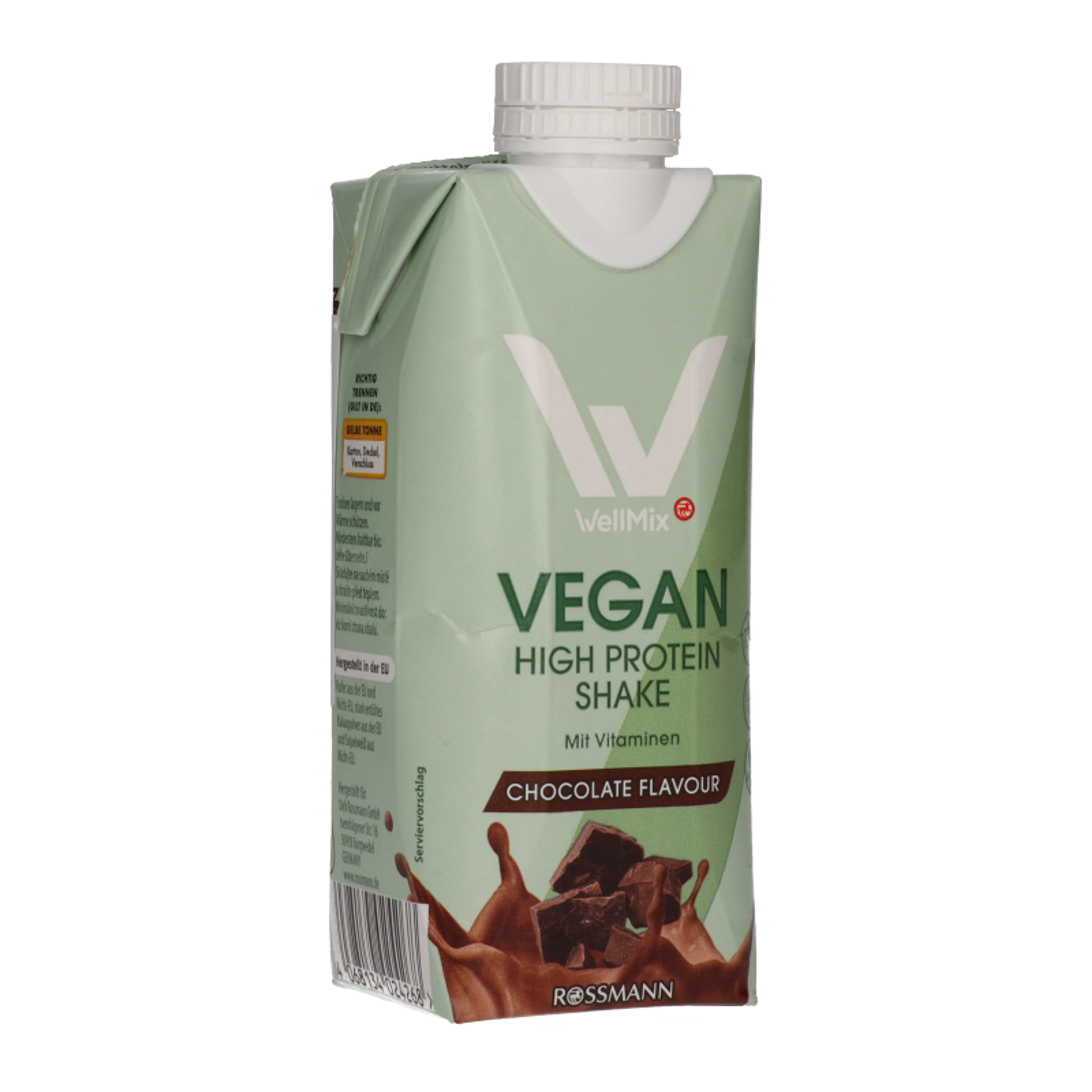 WellMix Vegán magas fehérjetartalmú ital csokoládé Ízű - 330 ml-2