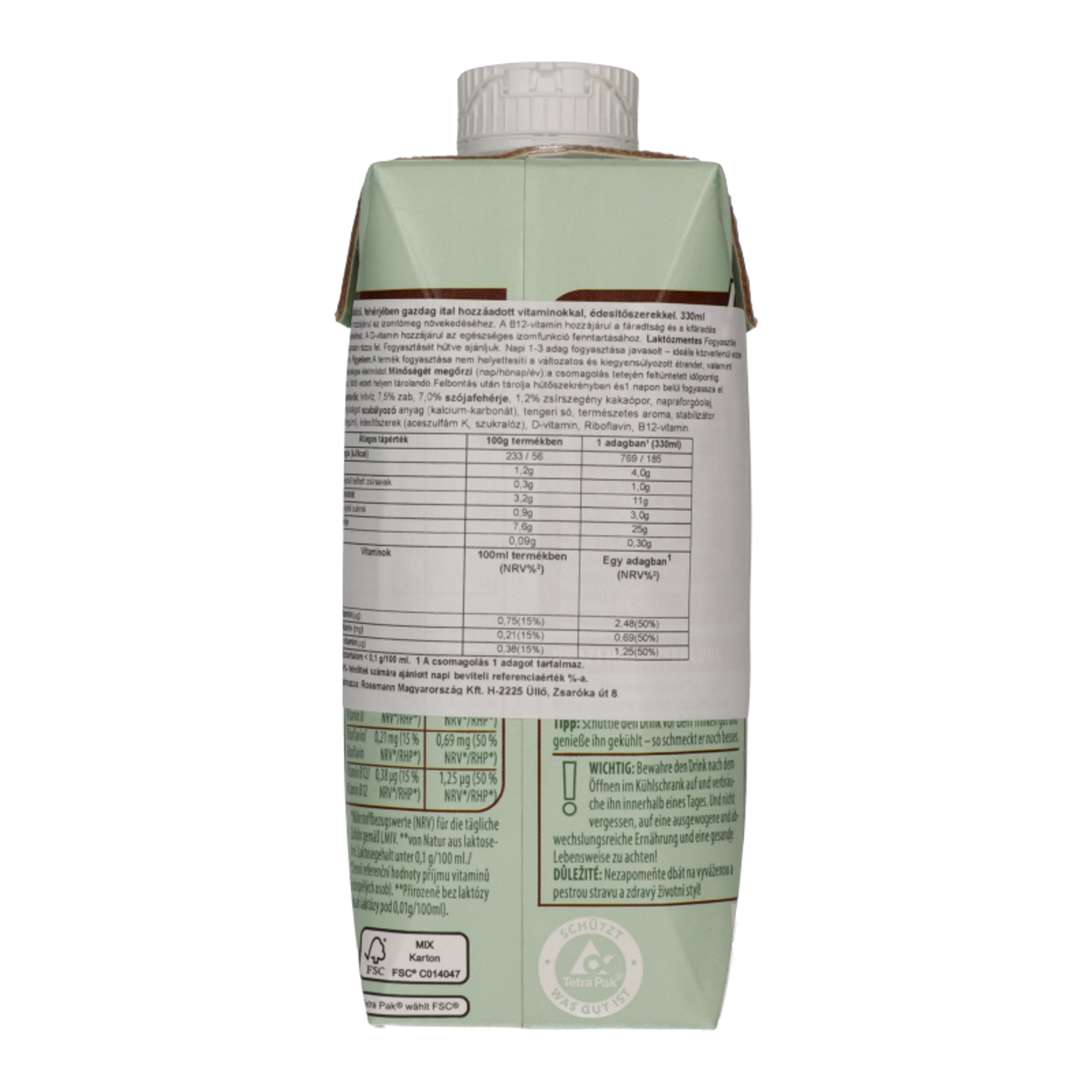 WellMix Vegán magas fehérjetartalmú ital csokoládé Ízű - 330 ml-3