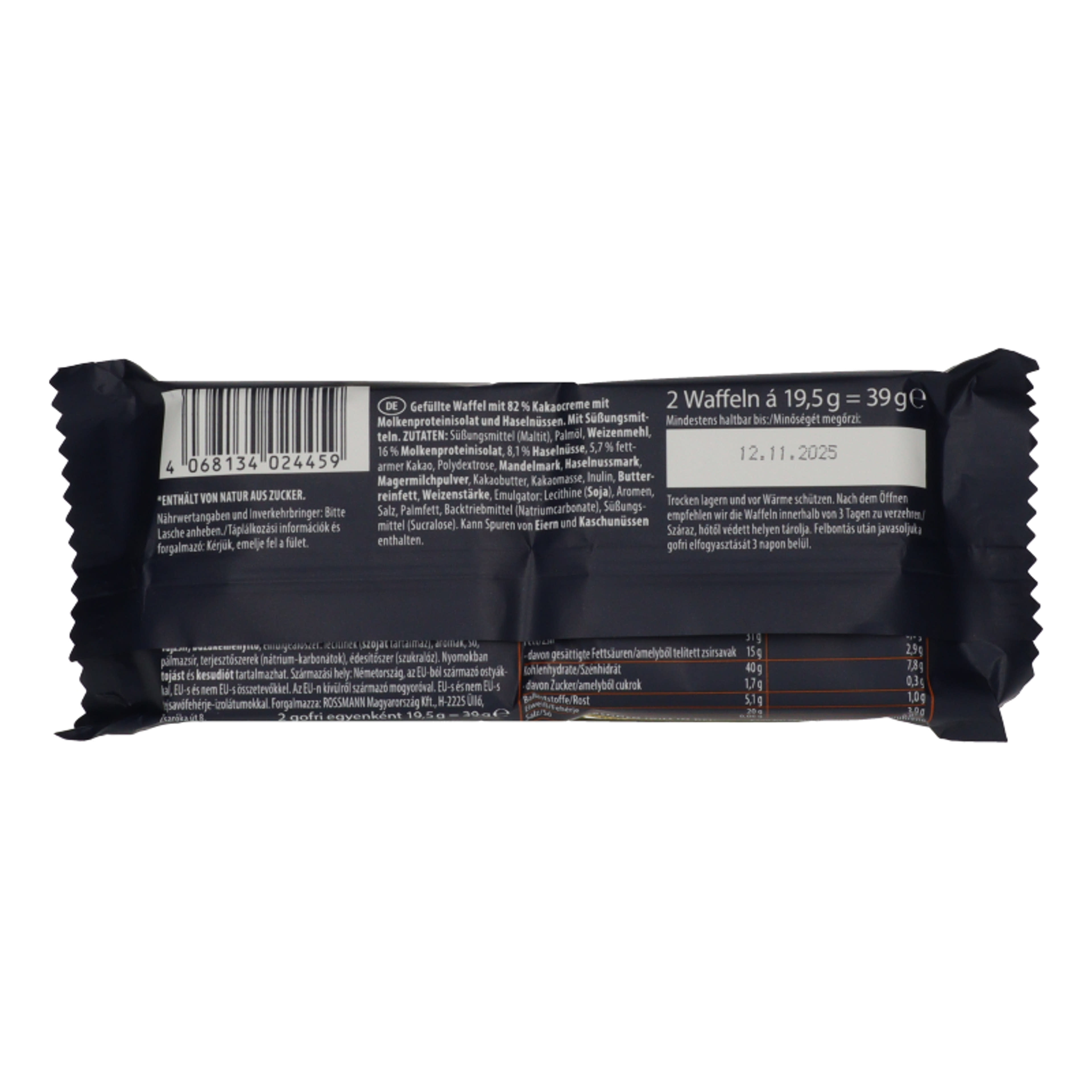Well Mix mogyorós nápolyi proteinnel - 39 g-2