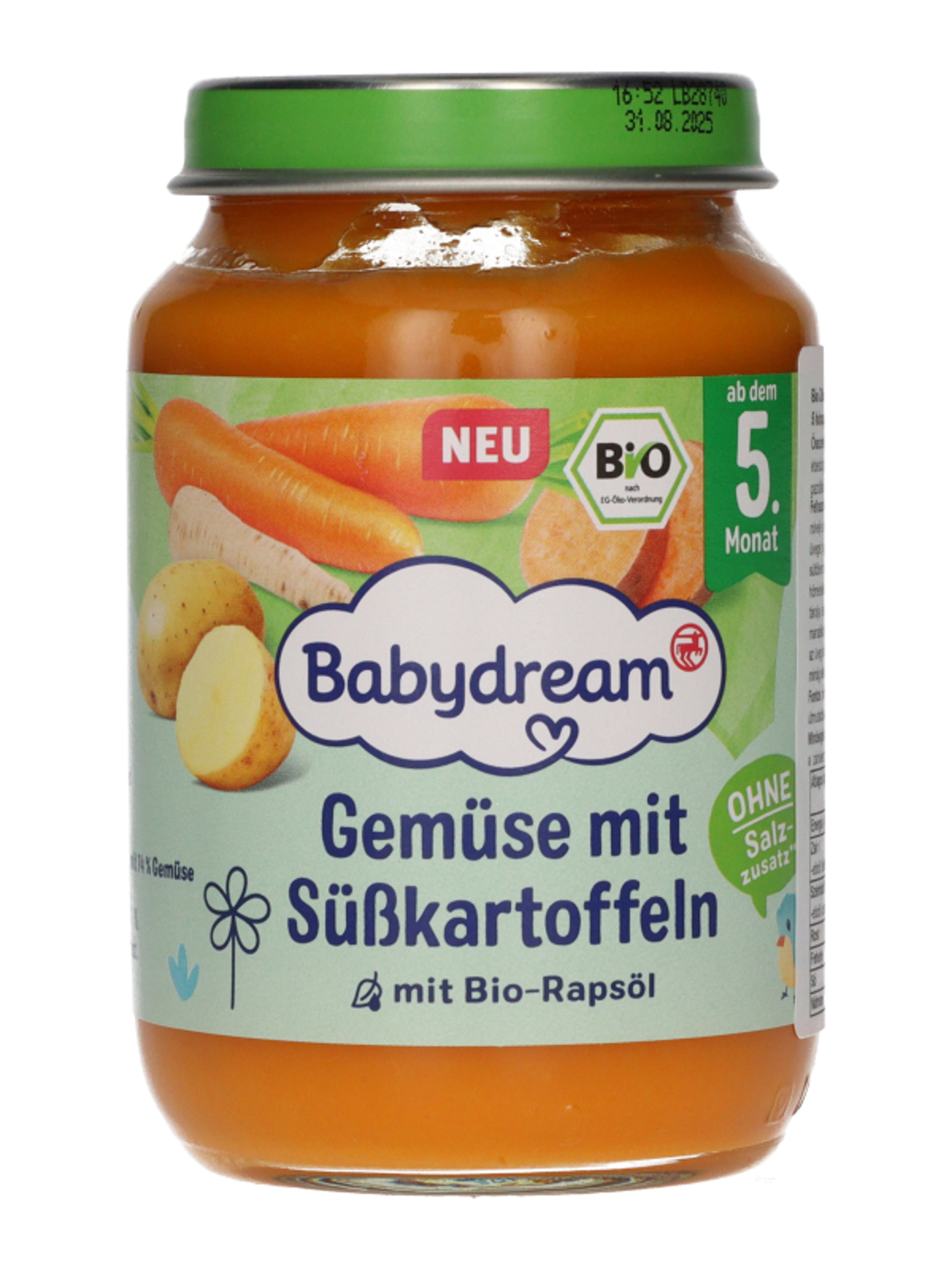 Babydream Bio zöldségek édesburgonyával 5 hónapos kortól - 190 g-2