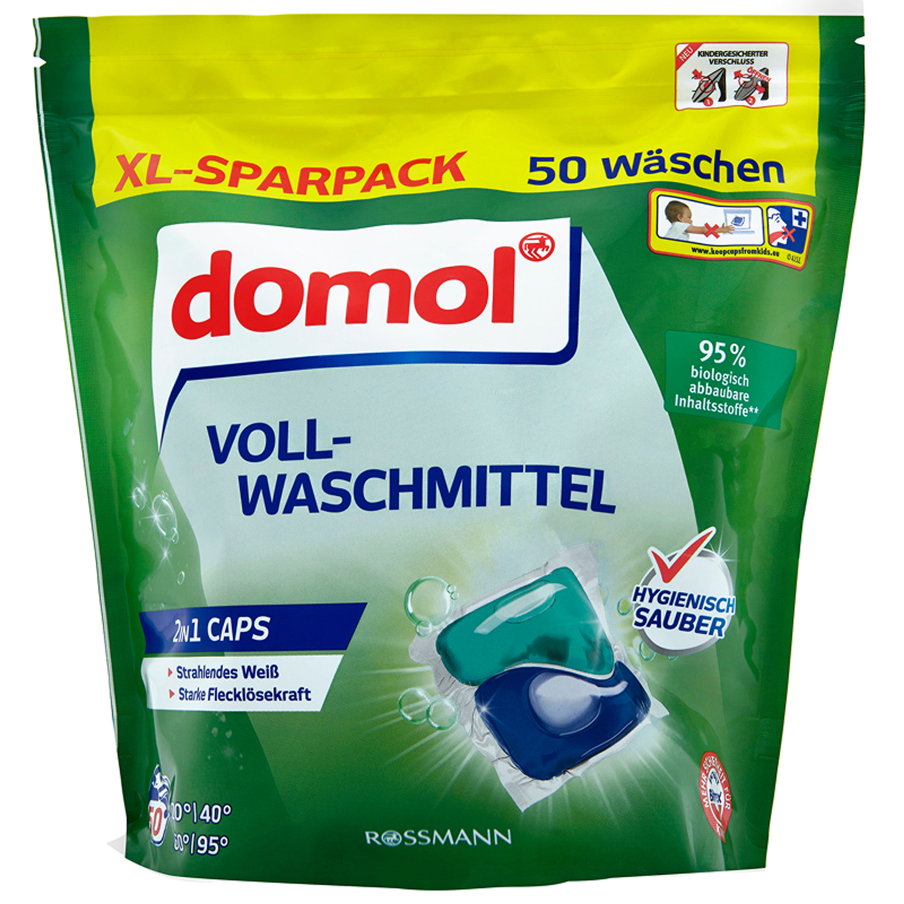 Domol 2 in 1 általános mosókapszula - 50 db